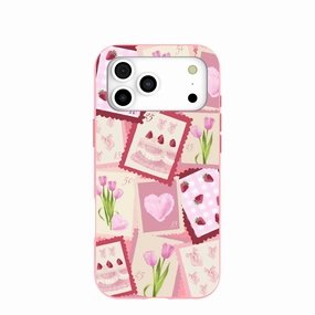 Bubblegum Pink Love Letters iPhone 17 Pro Max Case Modern Accent Creative Texture