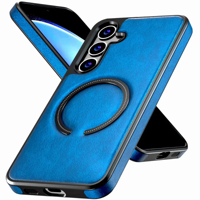 Samsung Galaxy S24 6.2" (2024) Leather Case with Magsafe Modern Pattern Layer