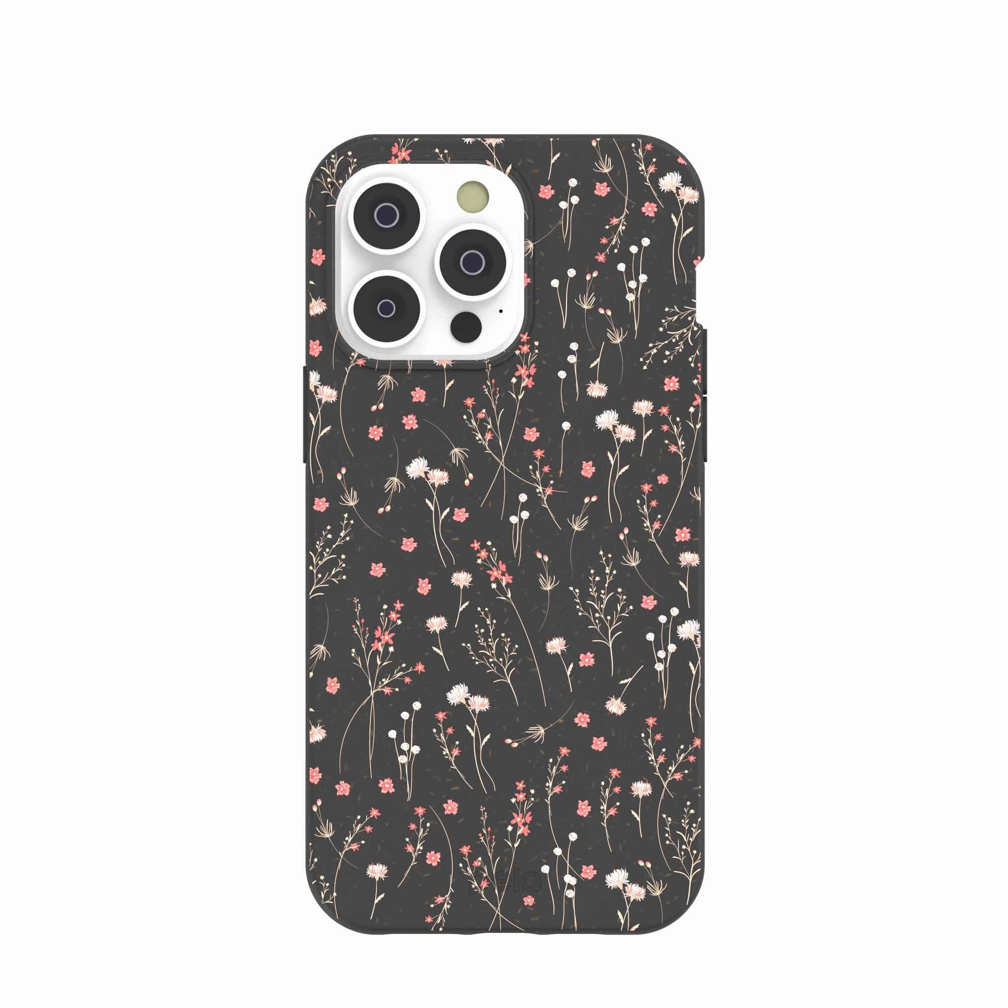 Smooth Look Black Night Garden iPhone 14 Pro Max Case