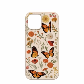 Lightweight Feel Color Accent Seashell Monarch Butterfly iPhone 12 Pro Max Case