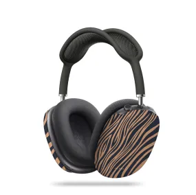 Portable Compact Shell Copper Zebra AirPods Max Case