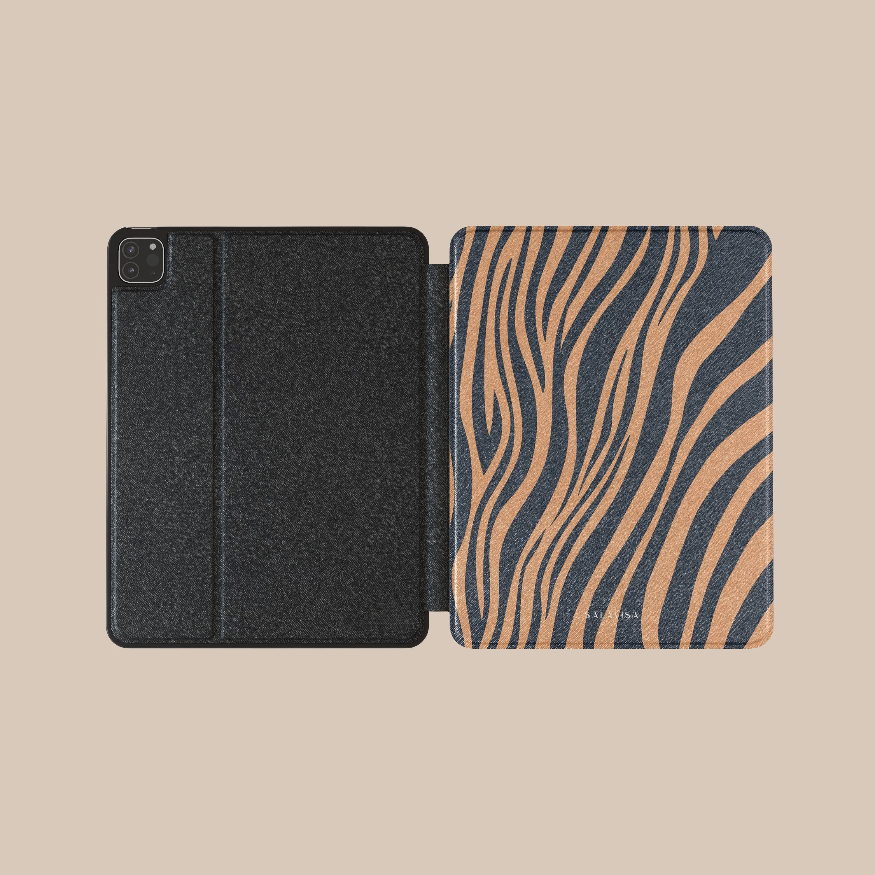 soft edge protective cover Copper Zebra iPad Case