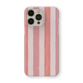 Coral Stripe Phone Case Simple Look