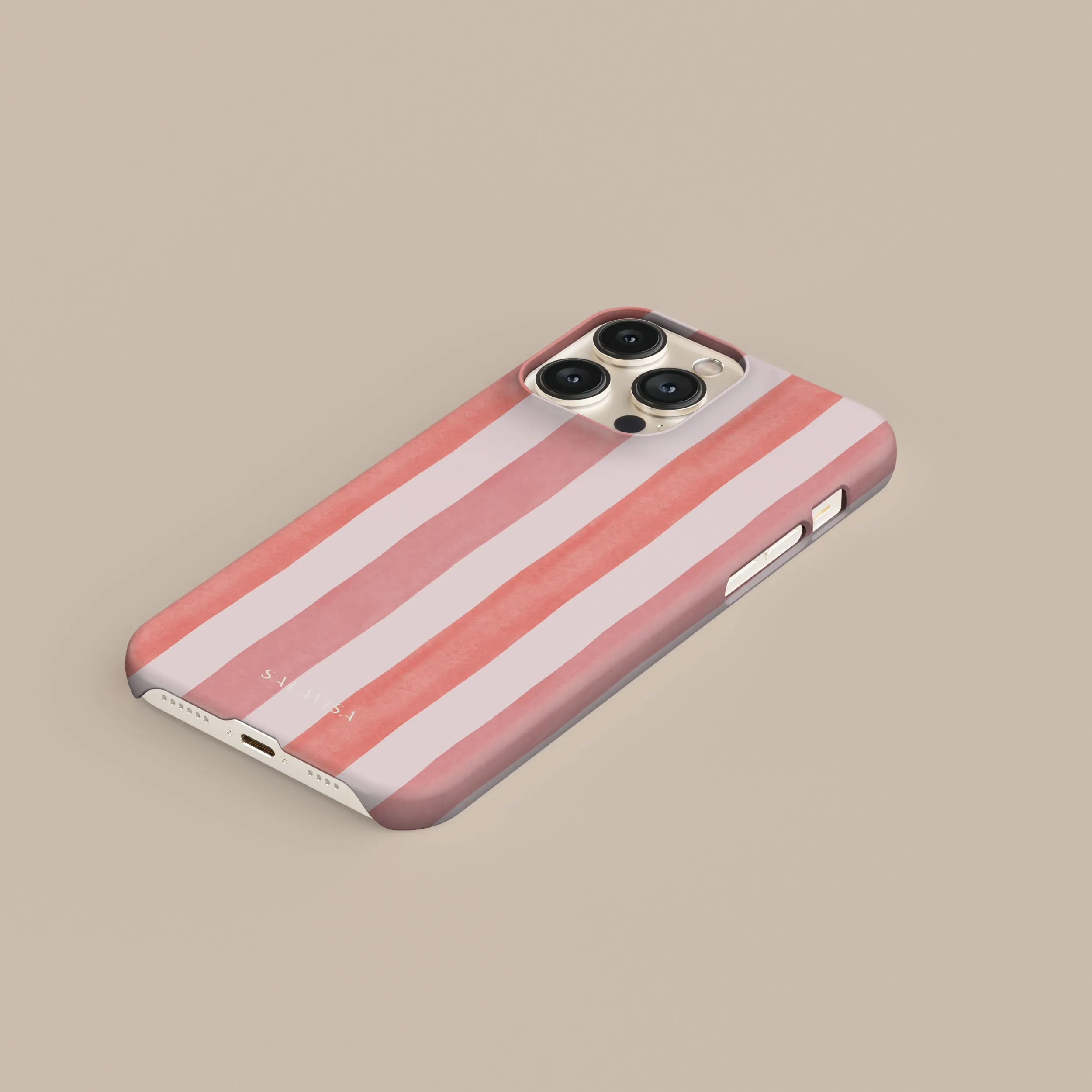 Coral Stripe Phone Case Heat dissipation