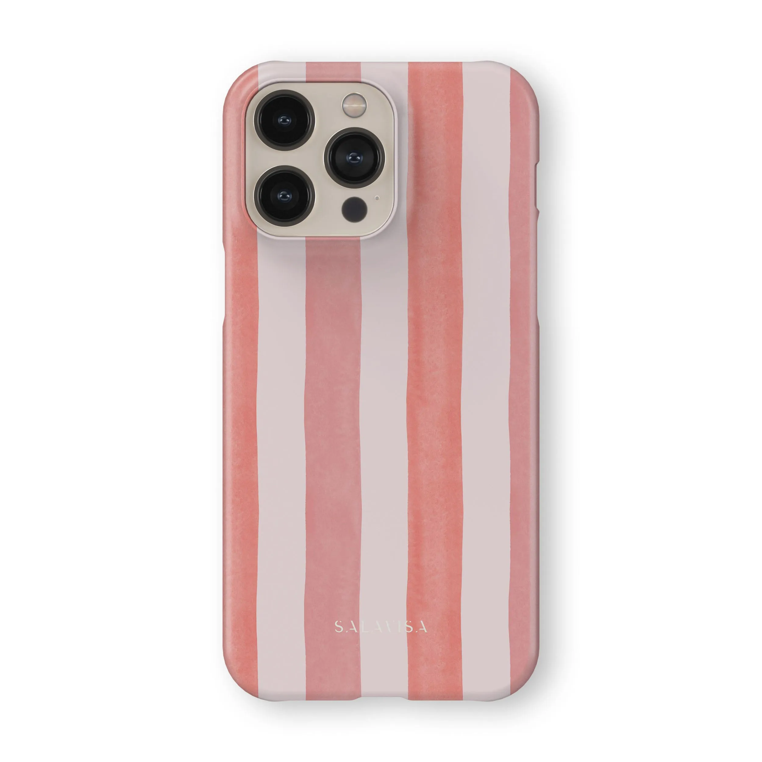 Coral Stripe Phone Case Simple Look