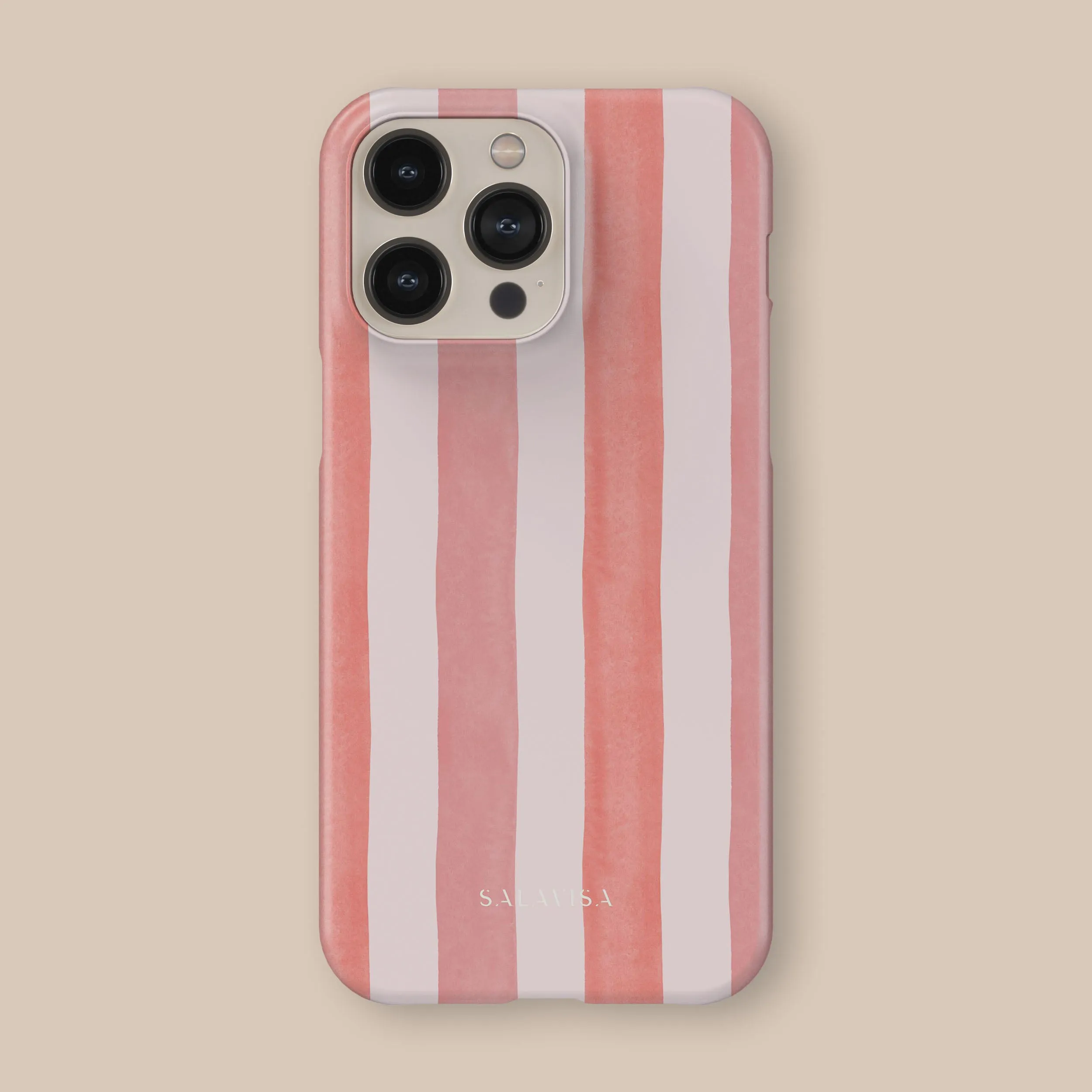 Flexible Edge Texture Refined Pattern Coral Stripe Phone Case