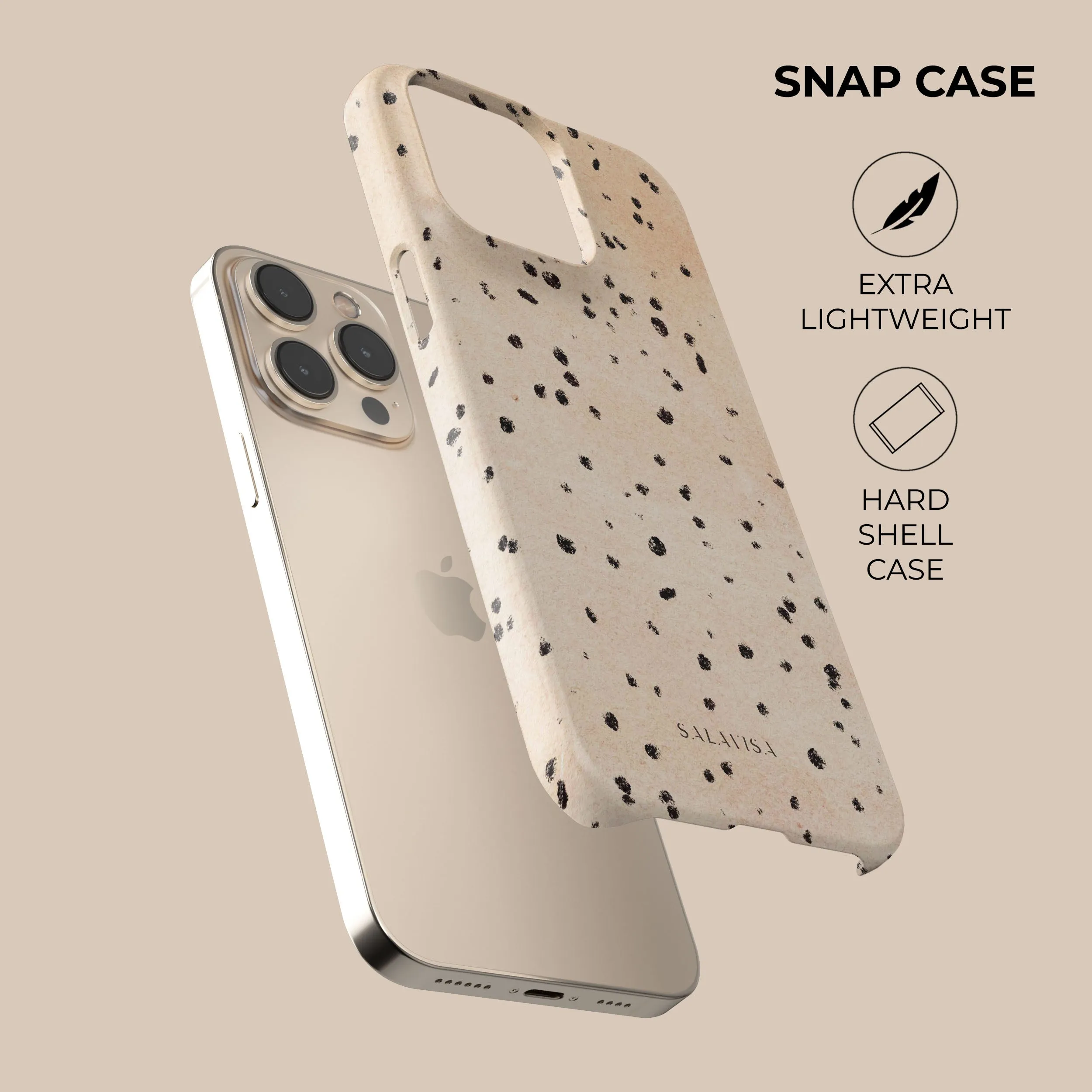 Edge Shield Creme Dots Phone Case