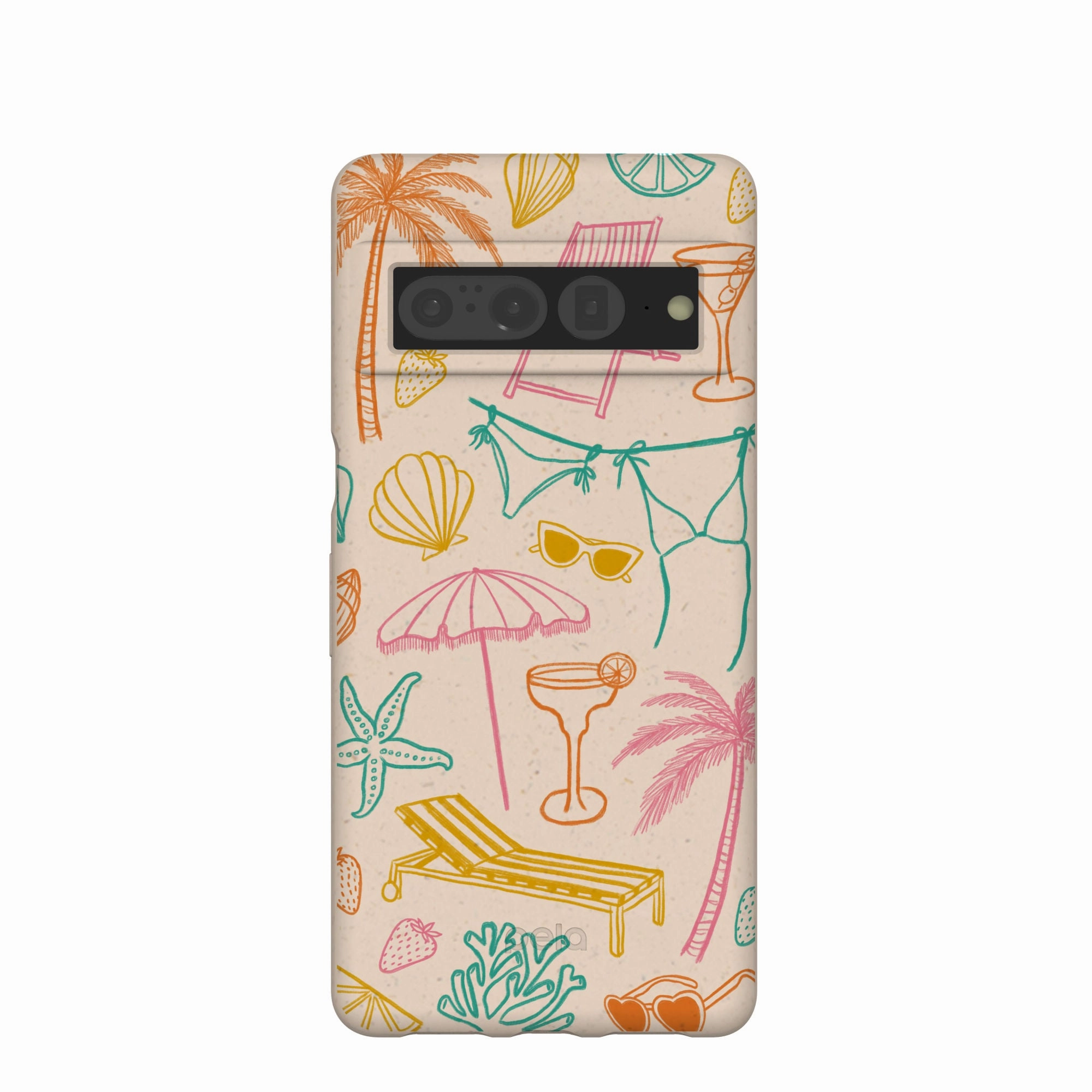 Seashell Coastal Club Google Pixel 7 Pro Case Soft coating
