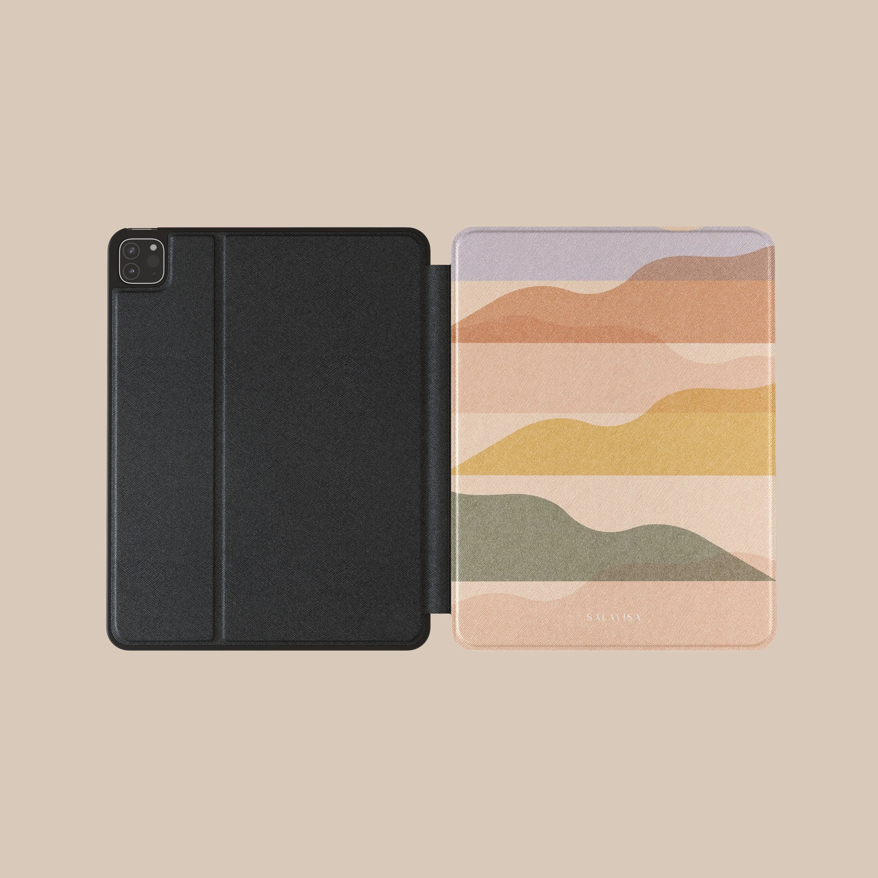 Cloudy Layers iPad Case Soft Padding light stand pad cover