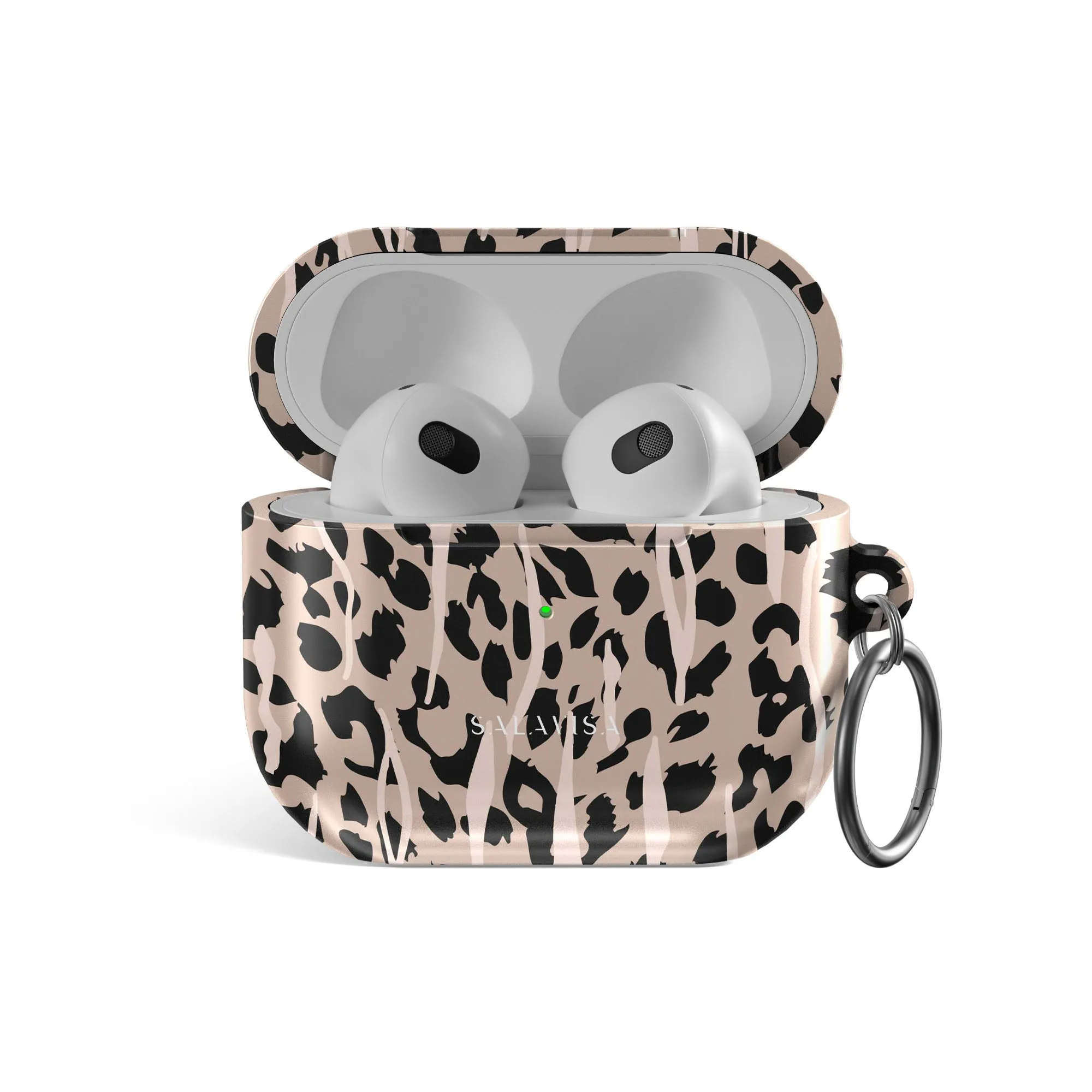 Leopard Skin AirPods Case fashion ergonomic gradient protector carbon fiber finish airpods case