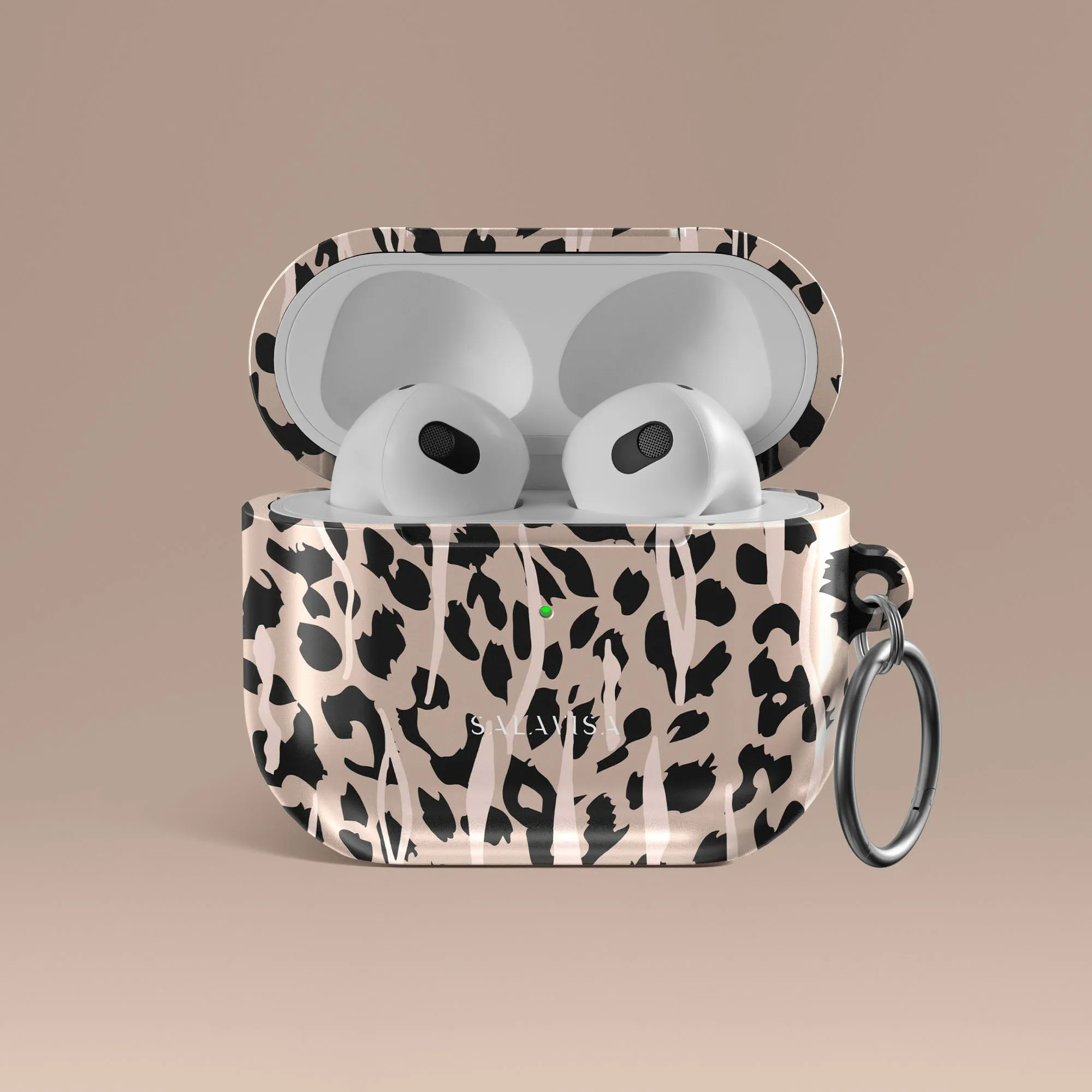 Modern Silicone Organizer Leopard Skin AirPods Case