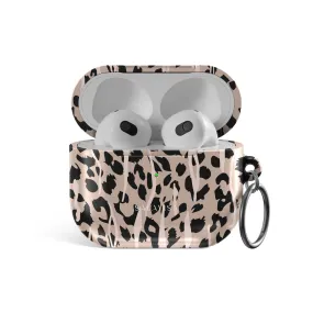 Leopard Skin AirPods Case fashion ergonomic gradient protector carbon fiber finish airpods case