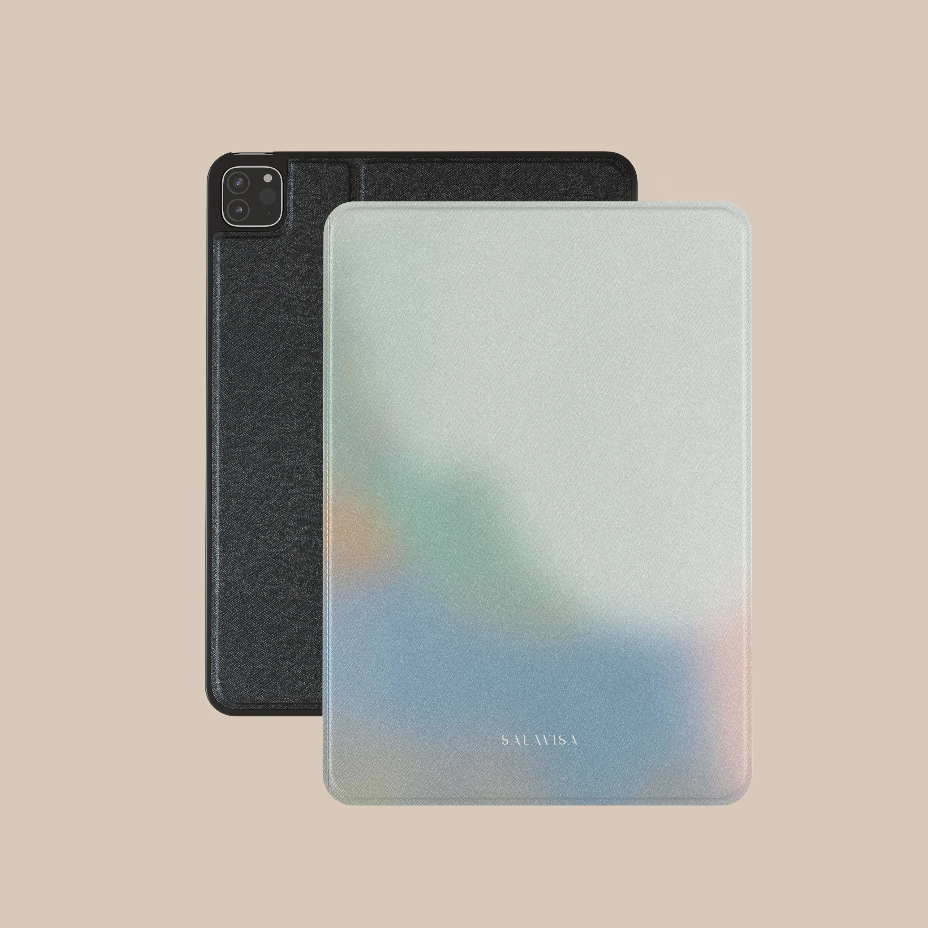 durable magnetic flap Whispered Tones iPad Case