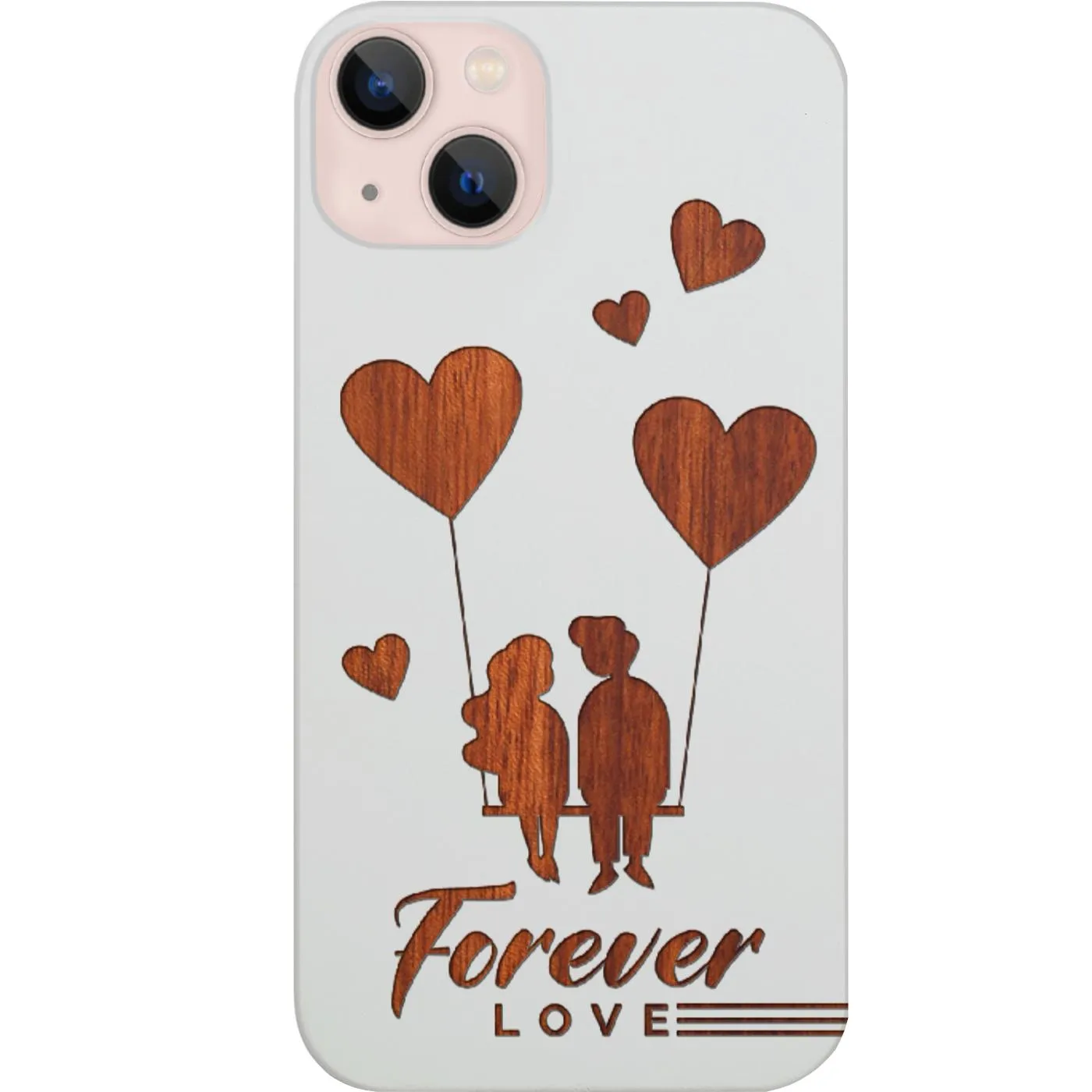 Cute Couple in Love - Engraved Phone Case Comfort Design