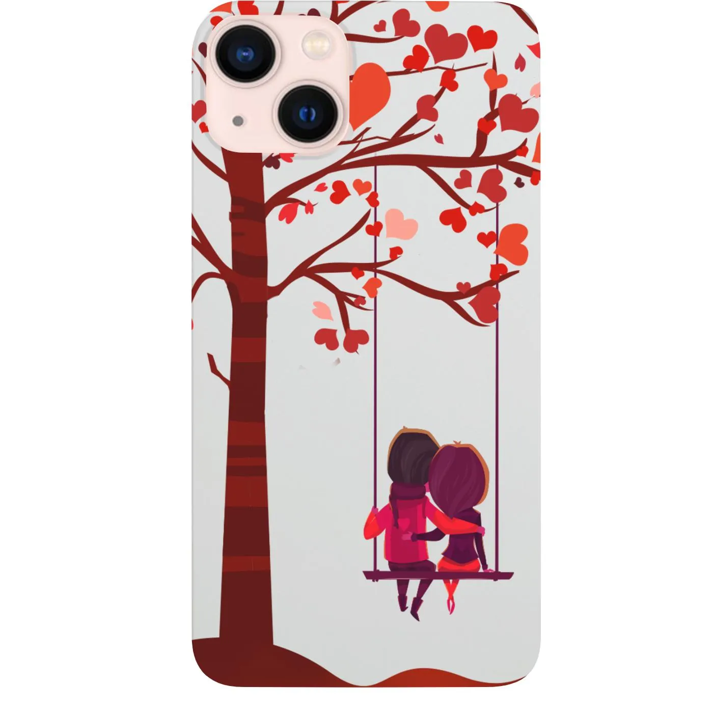 Cute Couple - UV Color Printed Phone Case easy installation Classic Touch