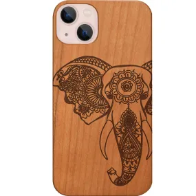 Premium Pattern Design Elephant Head 2 - Engraved Phone Case