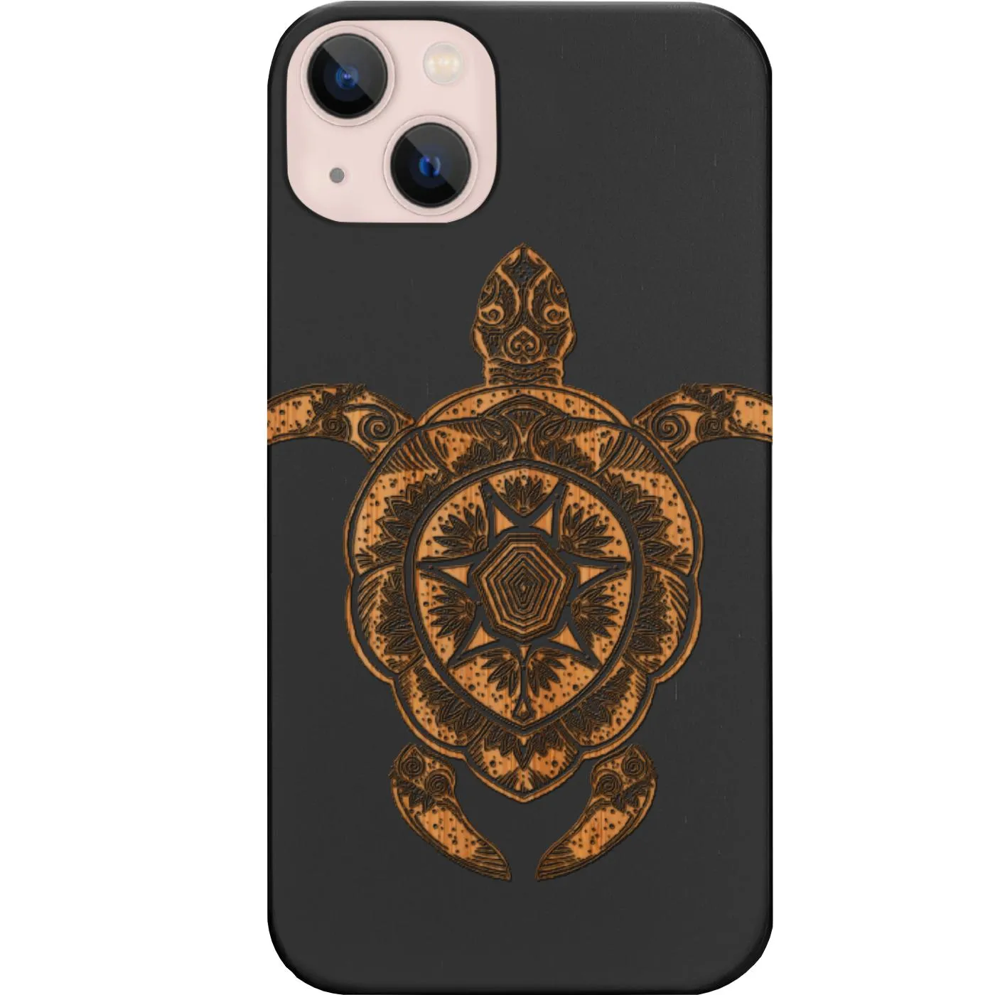 Ornate Turtle - Engraved Phone Case Everyday Use Premium Feel Layer