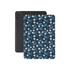 Smart Cover Dark Blue Summer Leafs iPad Case