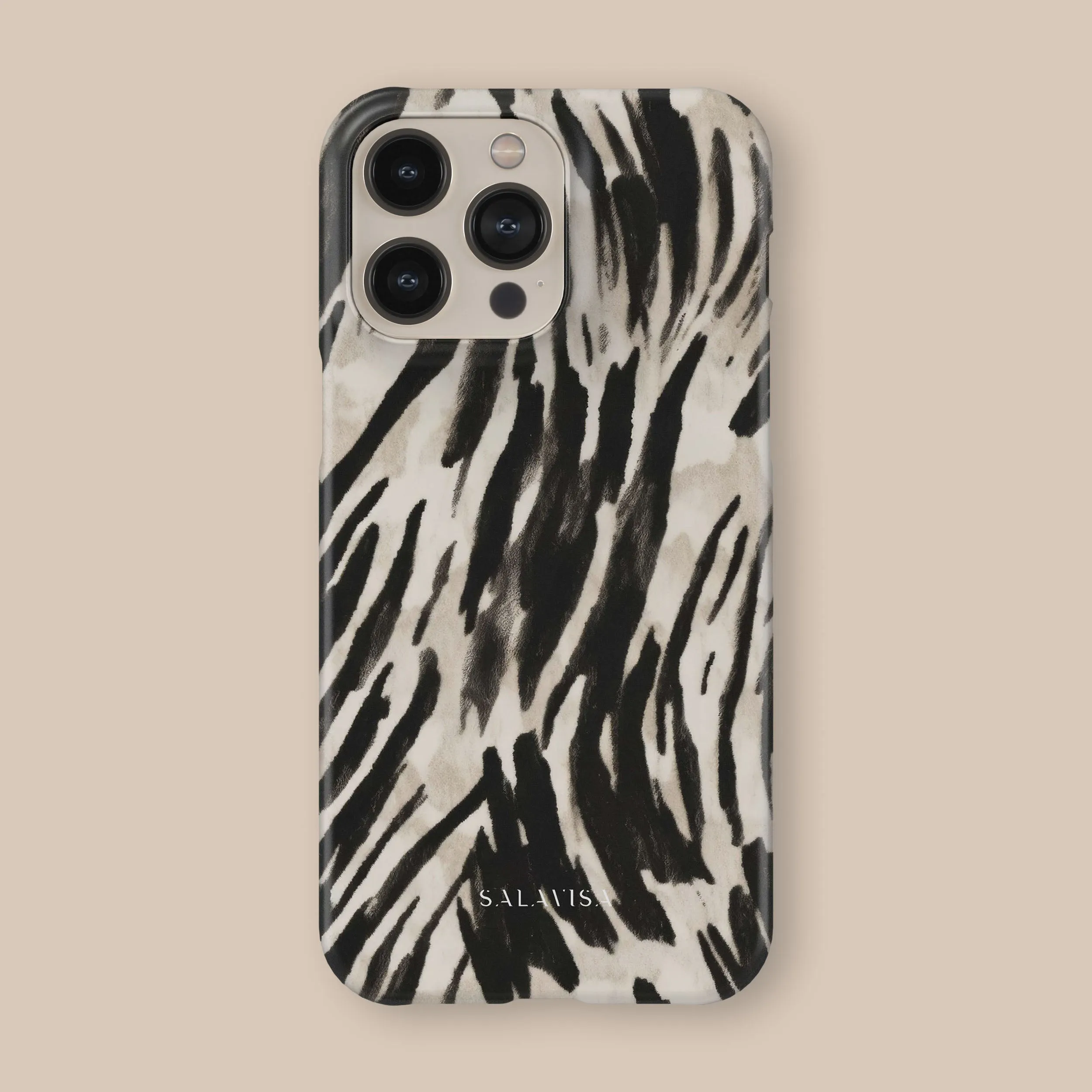 Flexible Comfort Soft Protection Edge Dark Zebra Phone Case