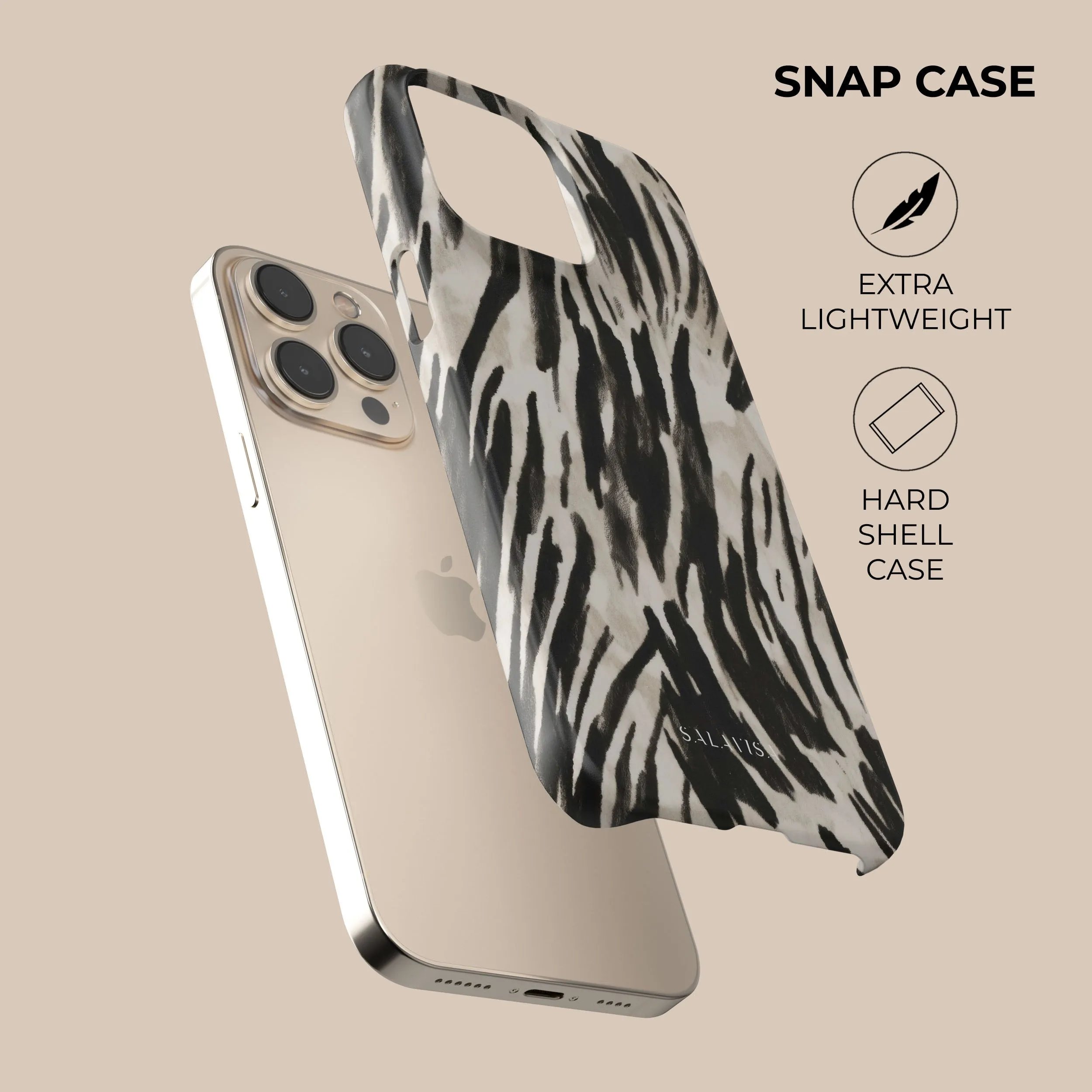 Dark Zebra Phone Case Trendy Accessory