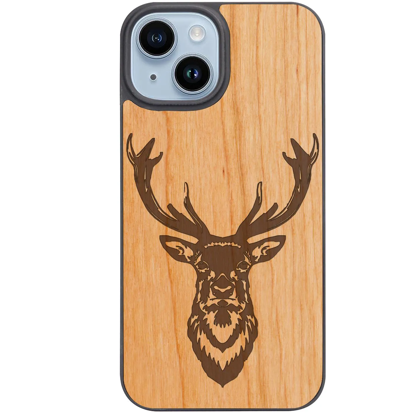 High gloss Matte Texture Layer Deer 2 - Engraved Phone Case