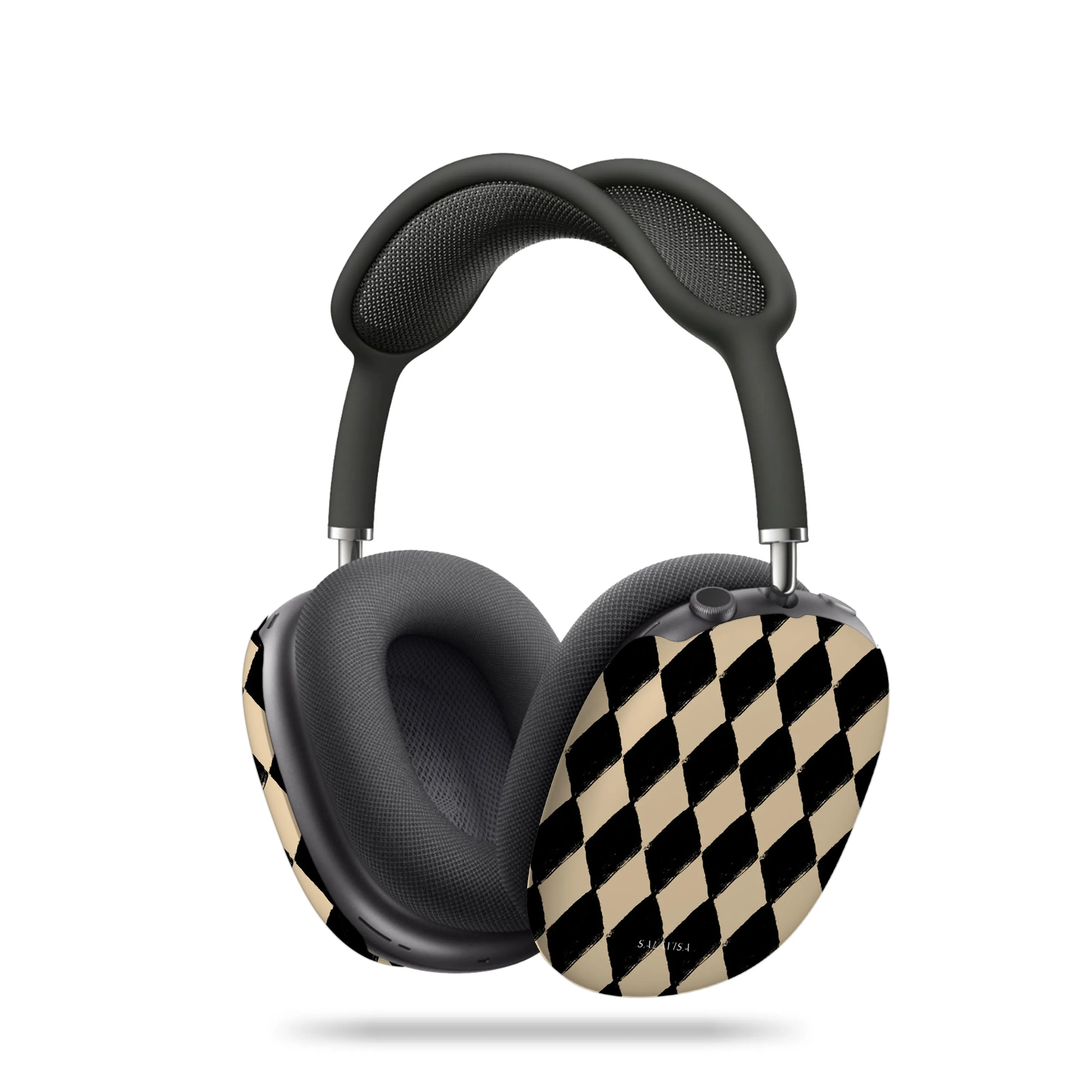 portable shockproof airpods cover Durable Compact Bag Diamond Chess AirPods Max Case