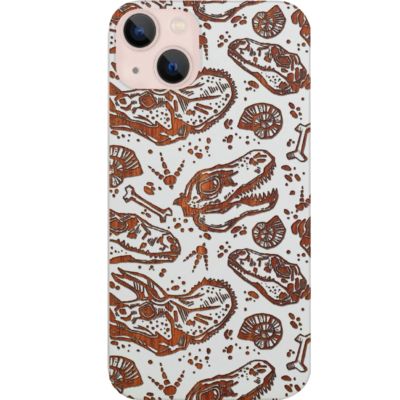 Gradient Design Dinosaur Fossil - Engraved Phone Case