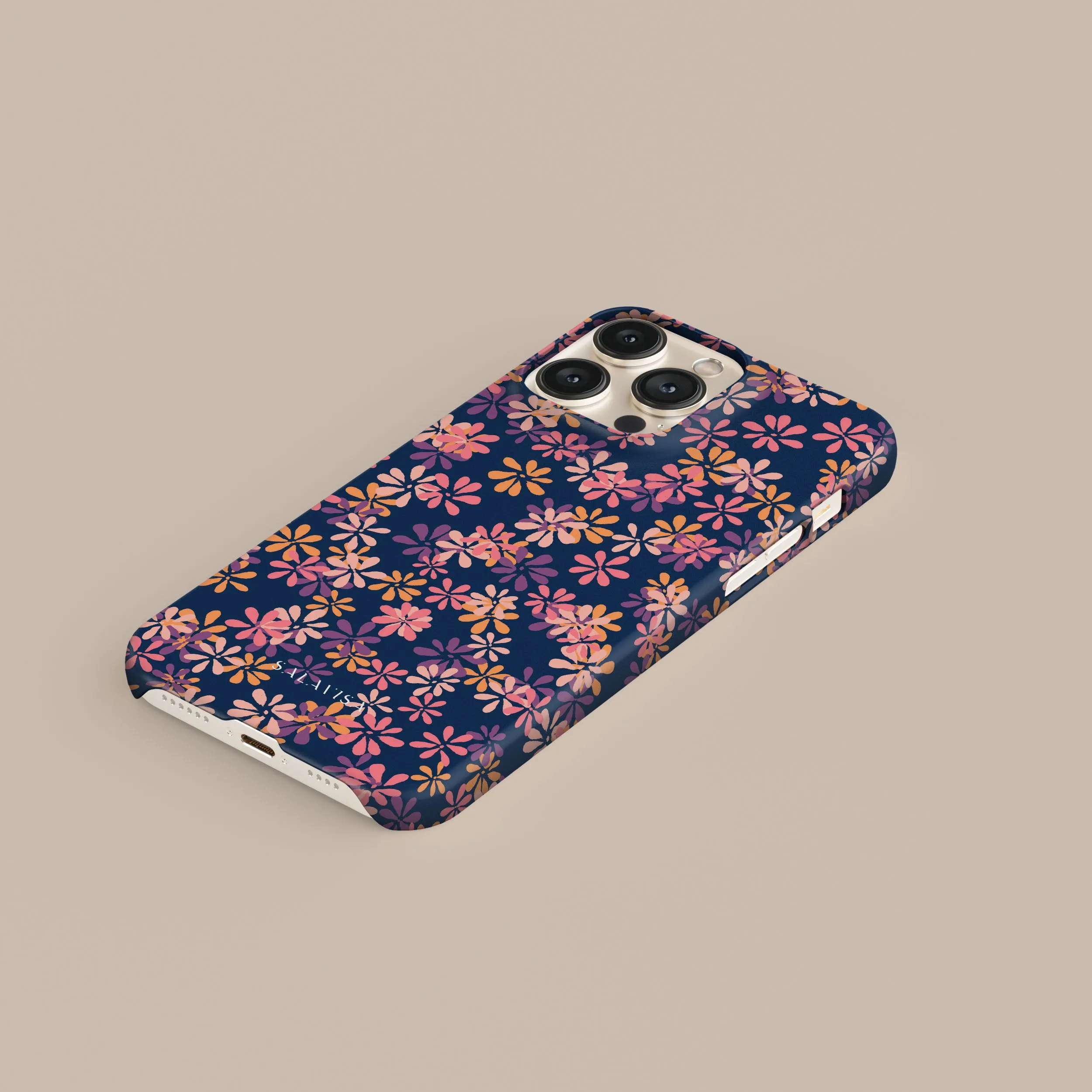 Durable Accessory Marble finish Ditsy Spring Phone Case