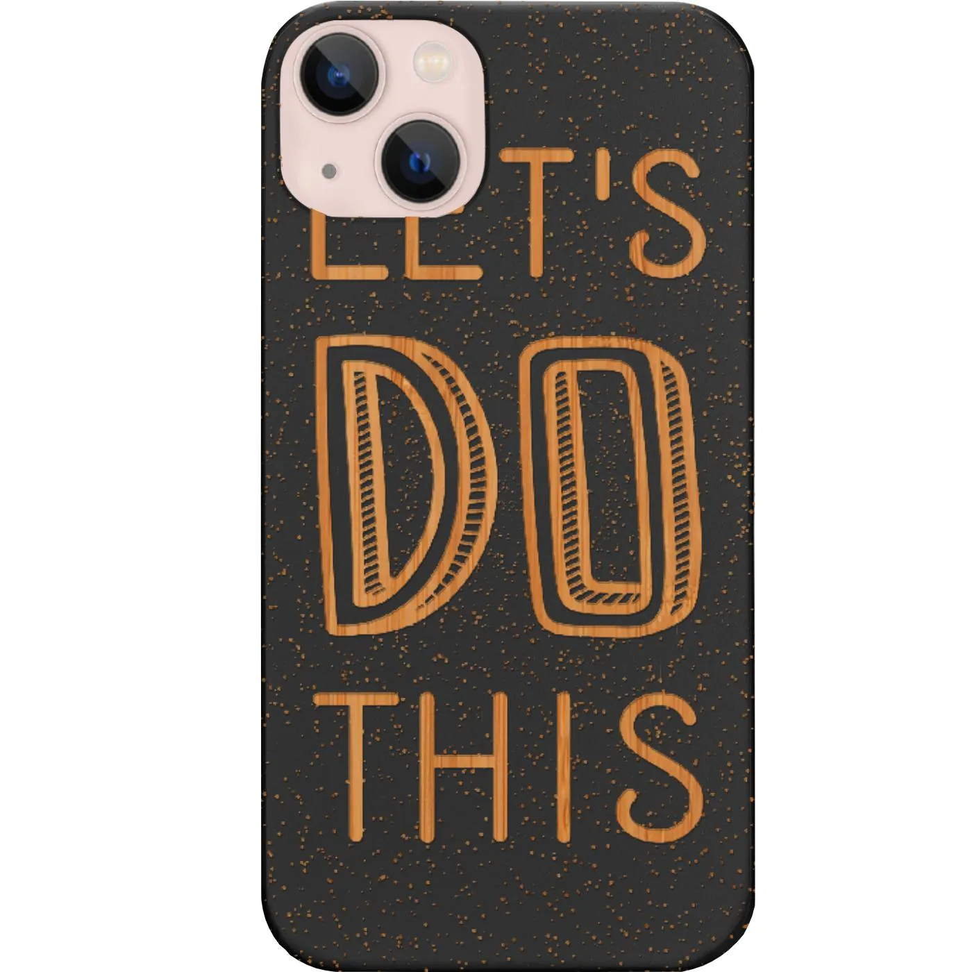Modern Grip Texture Lets Do This - Engraved Phone Case