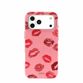 Bubblegum Pink XOXO iPhone 17 Pro Max Case Soft Finish Texture