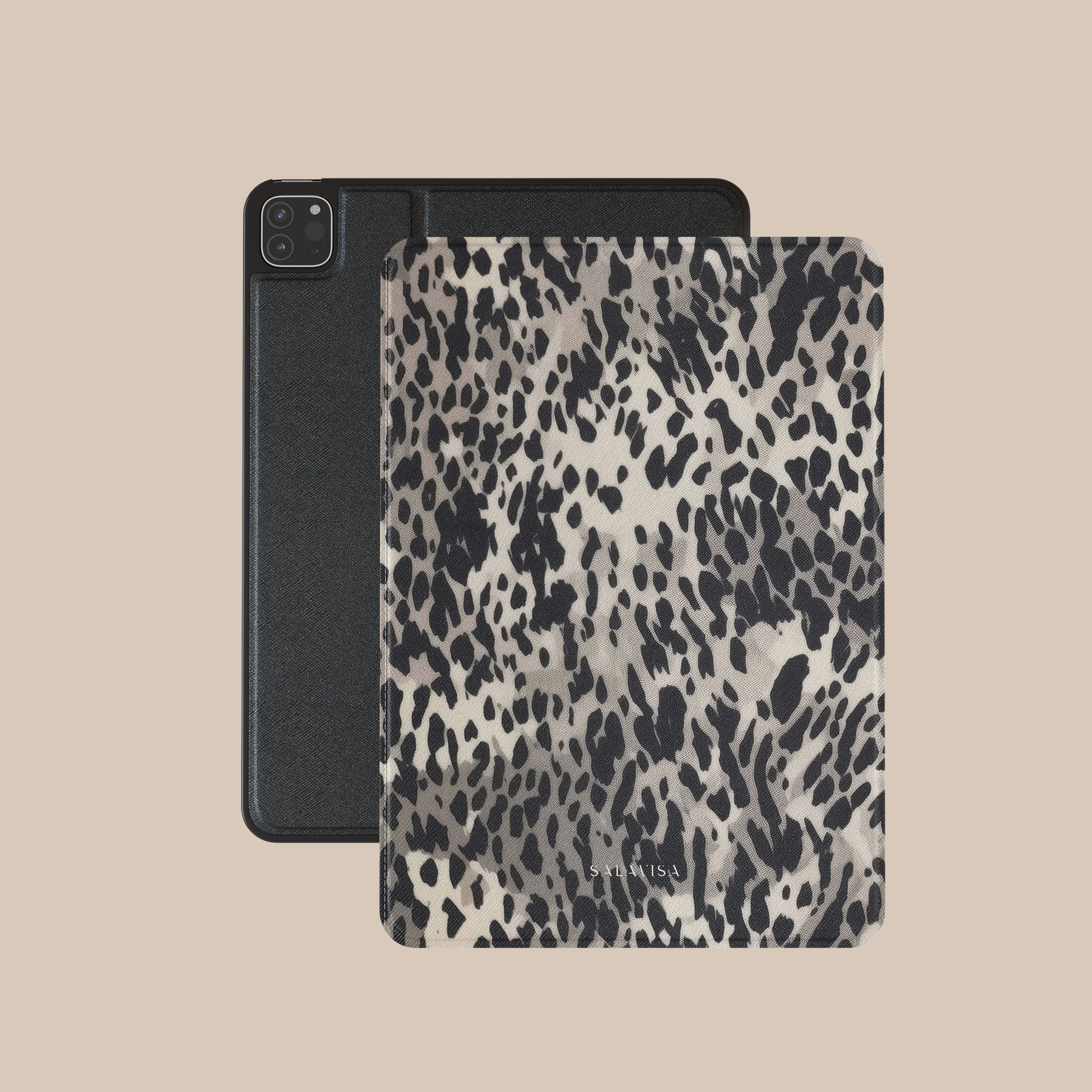 tablet case with folding flap Dark Animal Skin iPad Case