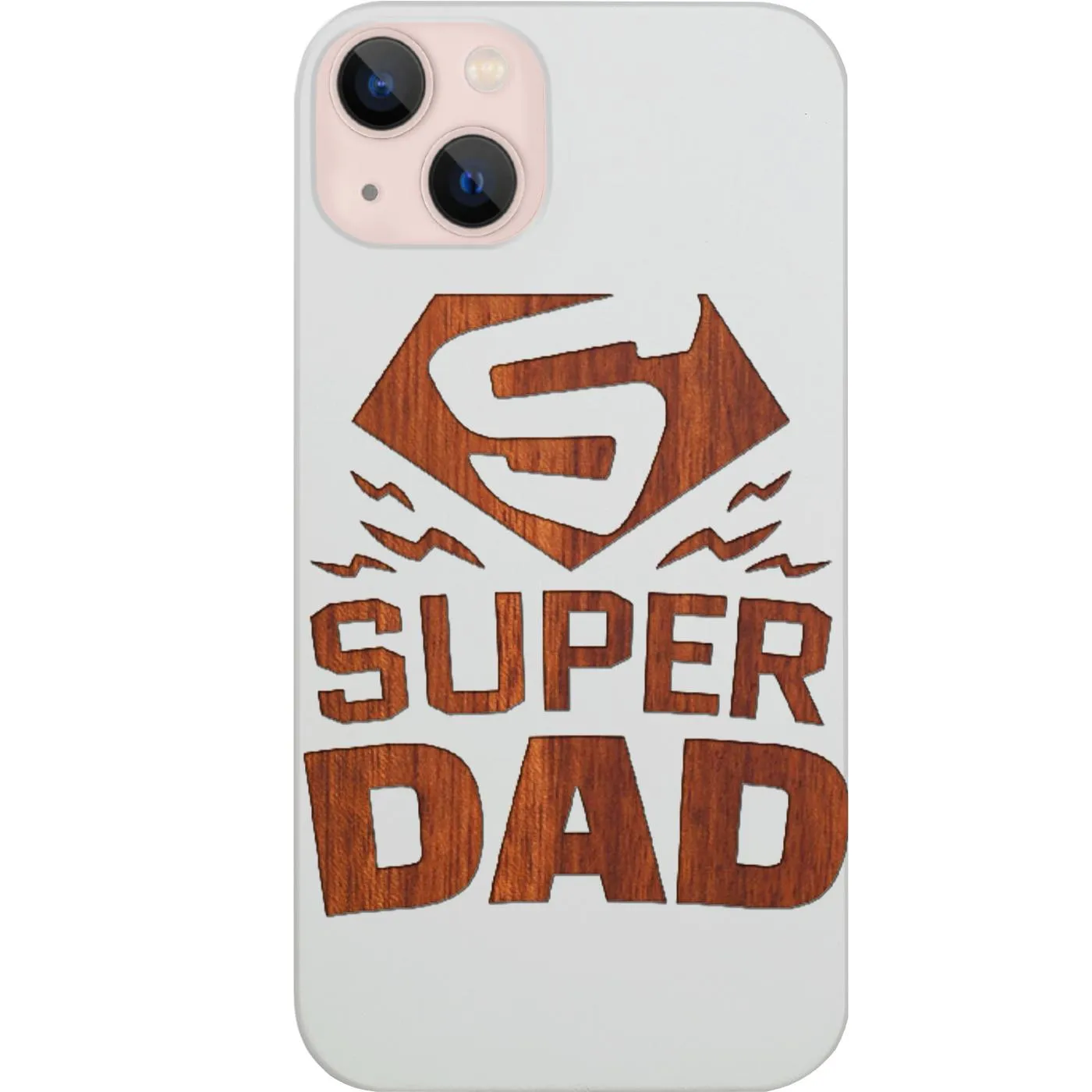 Super Dad - Engraved Phone Case Flexible Build Form Durable Edge Texture