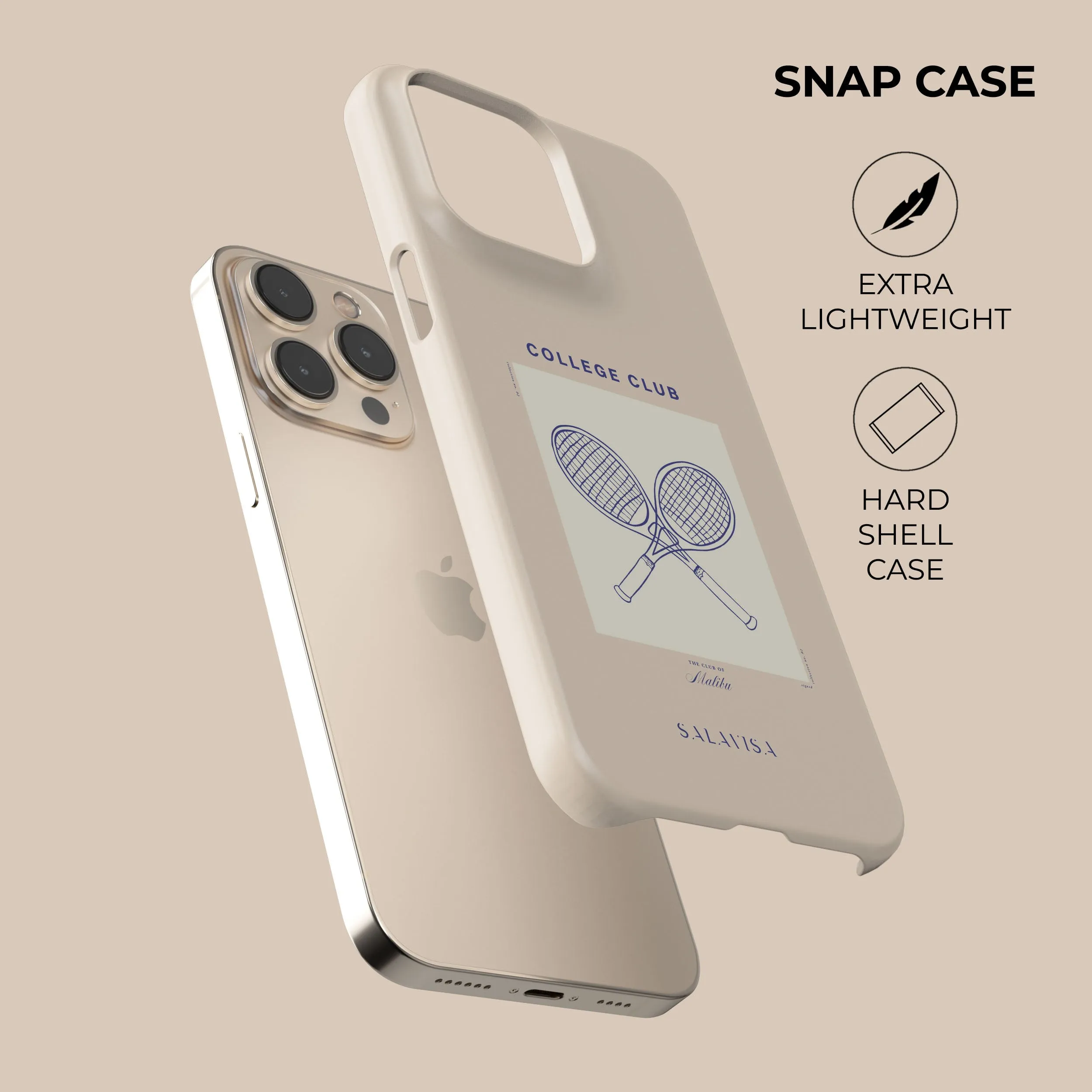 Shock Surface Layer Beige Malibu Club Phone Case