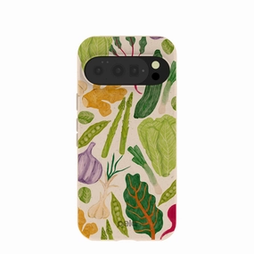 Premium Detail Hybrid Finish Seashell Veggie Patch Google Pixel 10/10 Pro Case