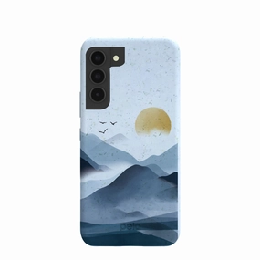 Flexible Shell Powder Blue Misty Mountains Samsung Galaxy S22 Case