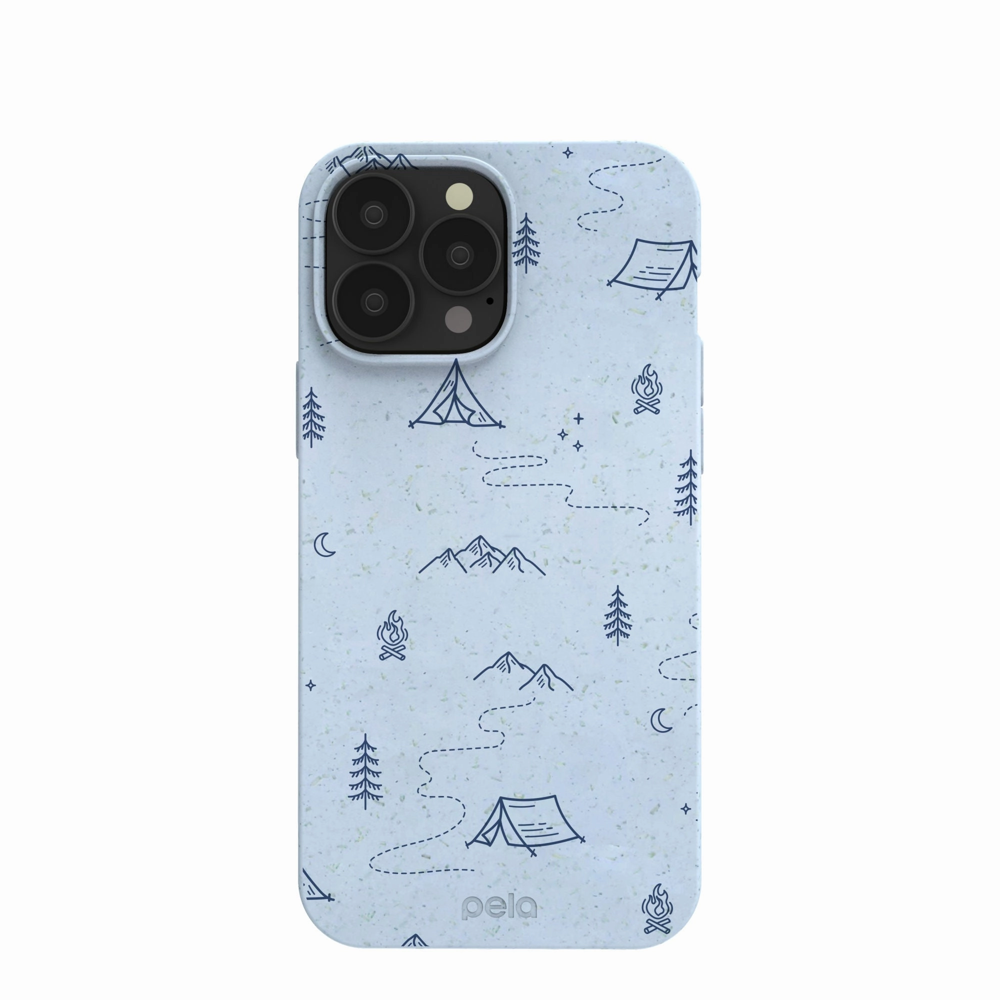 Powder Blue Camp Nights iPhone 13 Pro Max Case Fashion Accent