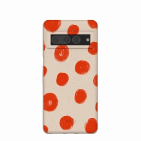 Seashell Cheery Dots Google Pixel 7 Pro Case Color Gradient