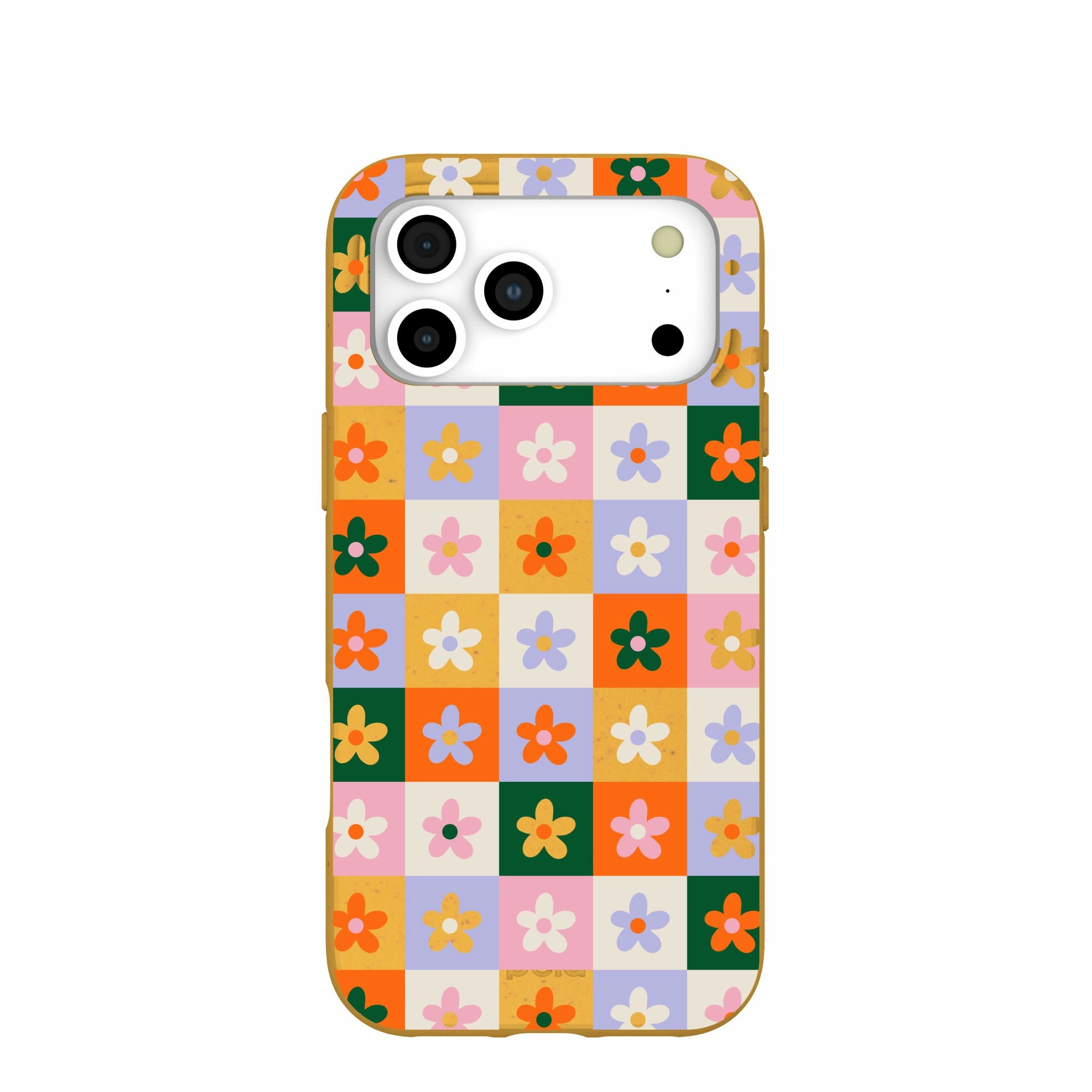 Honey Flower Tiles iPhone 17 Pro Max Case Urban Accessory Protective Finish