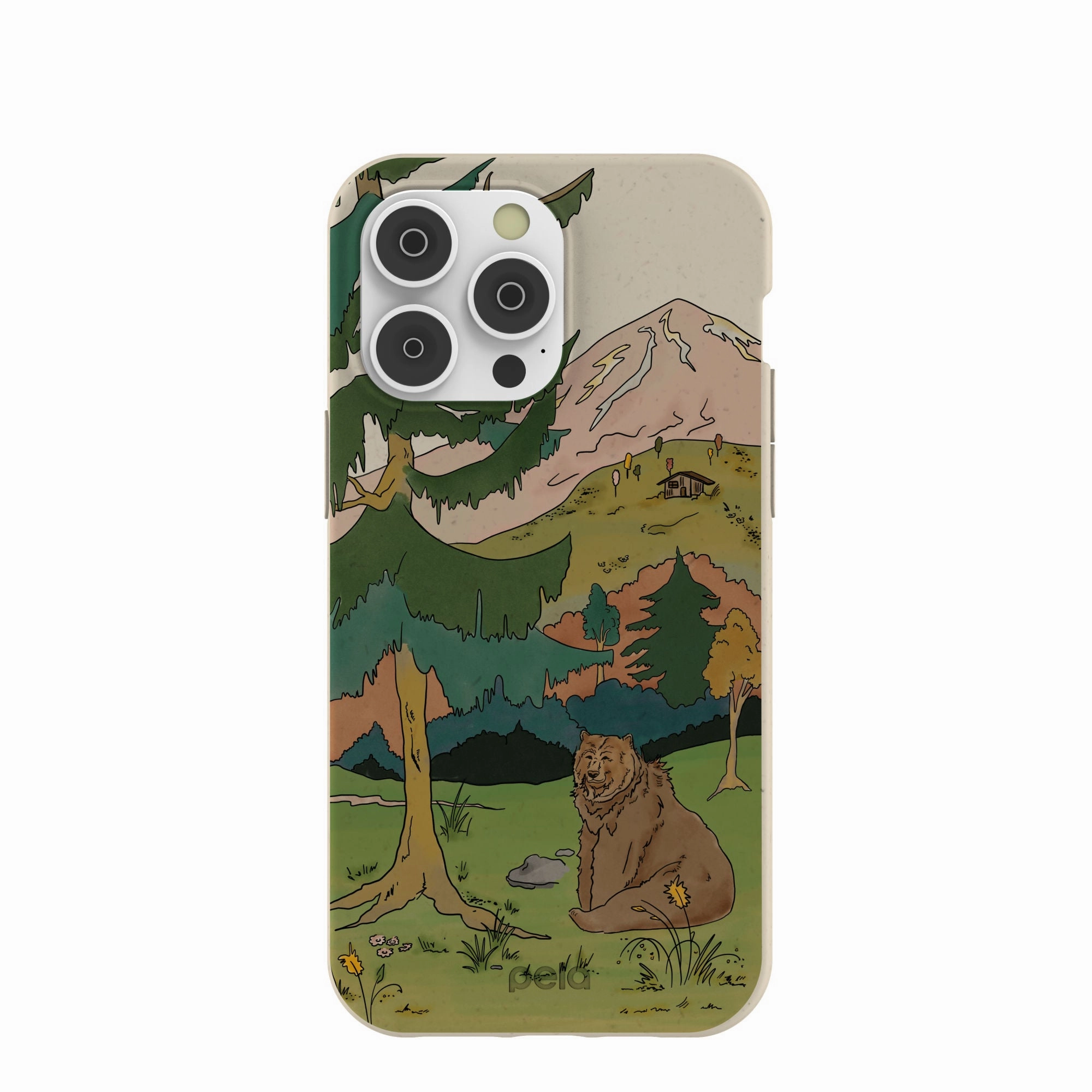 London Fog Rocky Bear iPhone 14 Pro Max Case Soft Texture