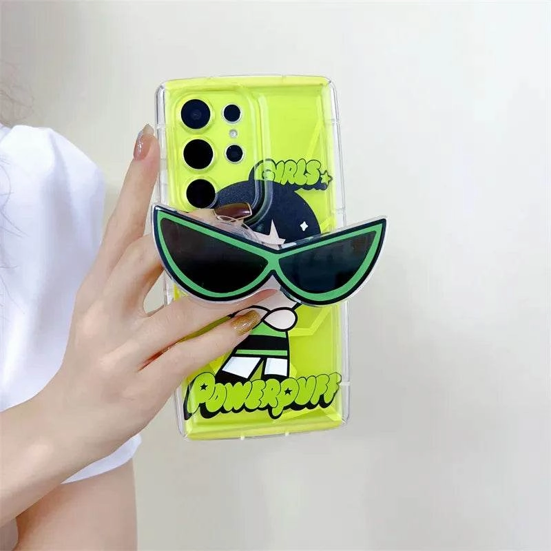Powerpuff Sunnies Squad Cover - Samsung Durable Shape Luxury Pattern