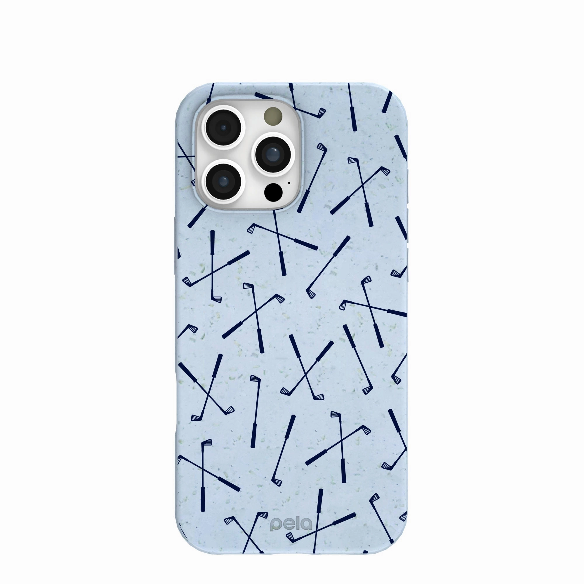 Protective Layering Impact Resistant Powder Blue Golf Clubs iPhone 16 Pro Max Case