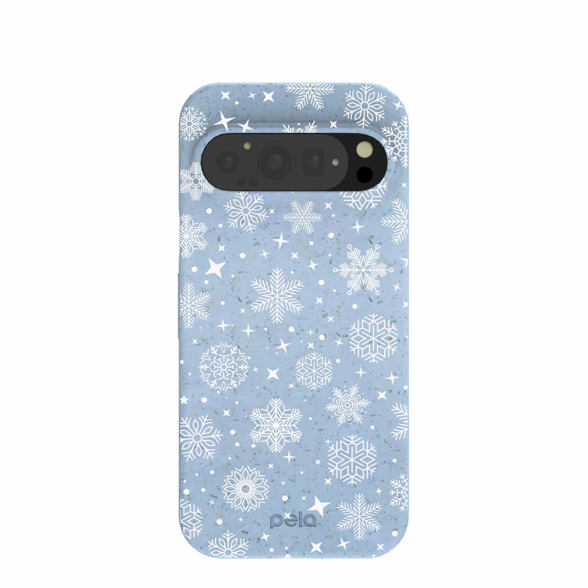 Clear Design Protective Material Powder Blue Let it Snow Google Pixel 9/9 Pro Case