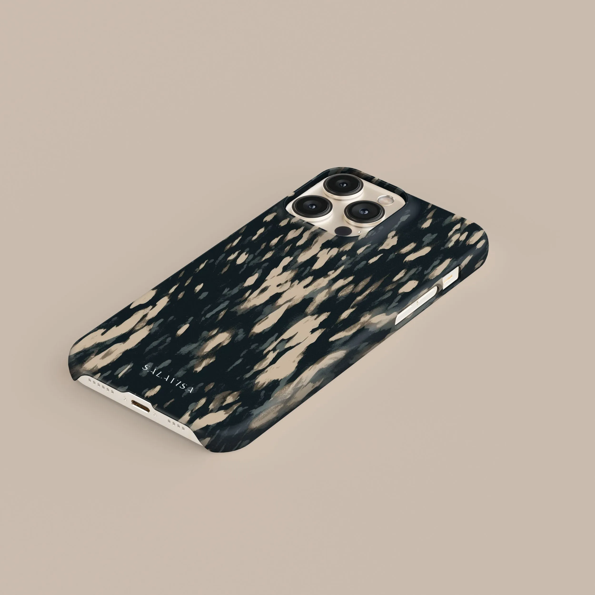 Dark Texture Phone Case Stylish Finish Texture