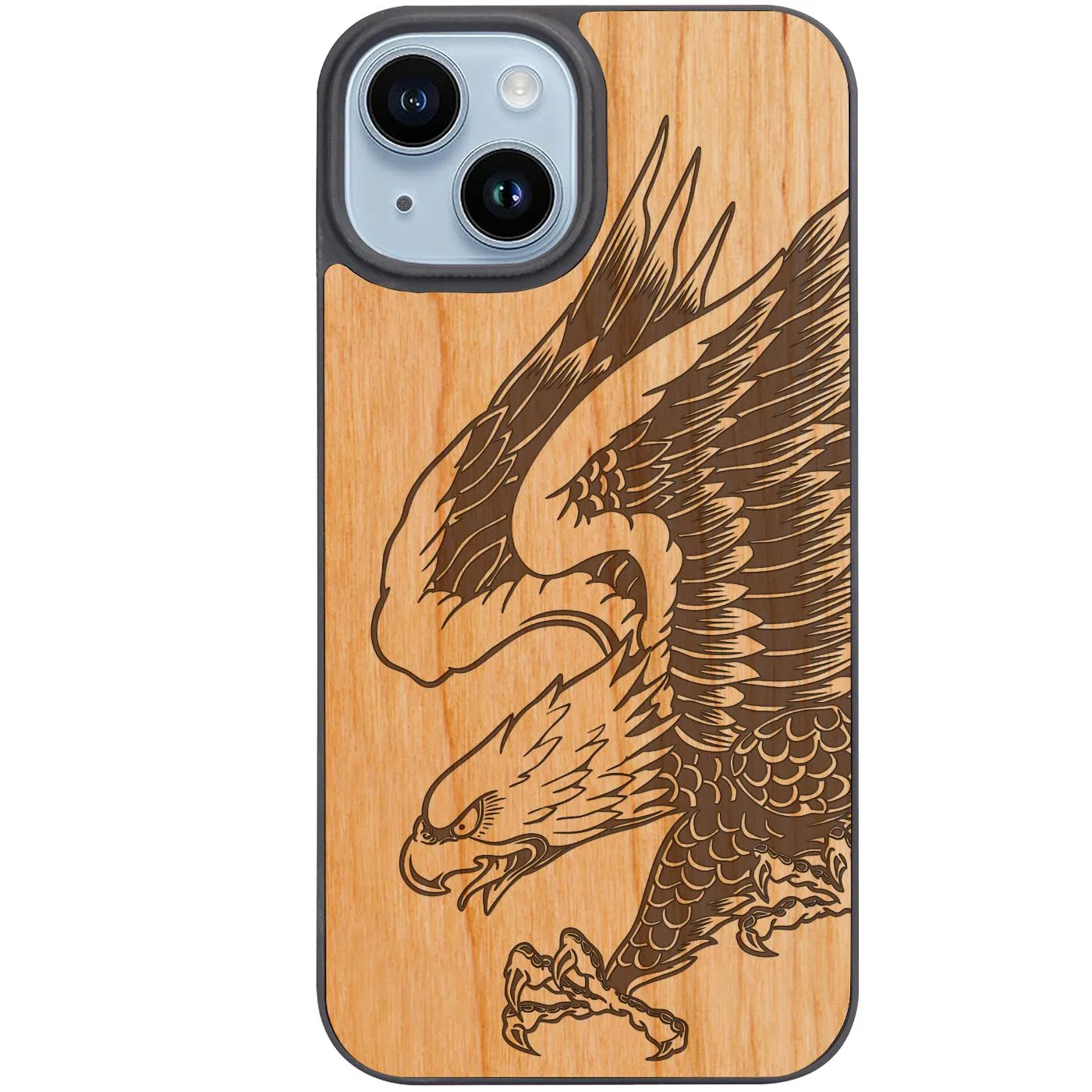 Protective Texture Layer Eagle Attack - Engraved Phone Case