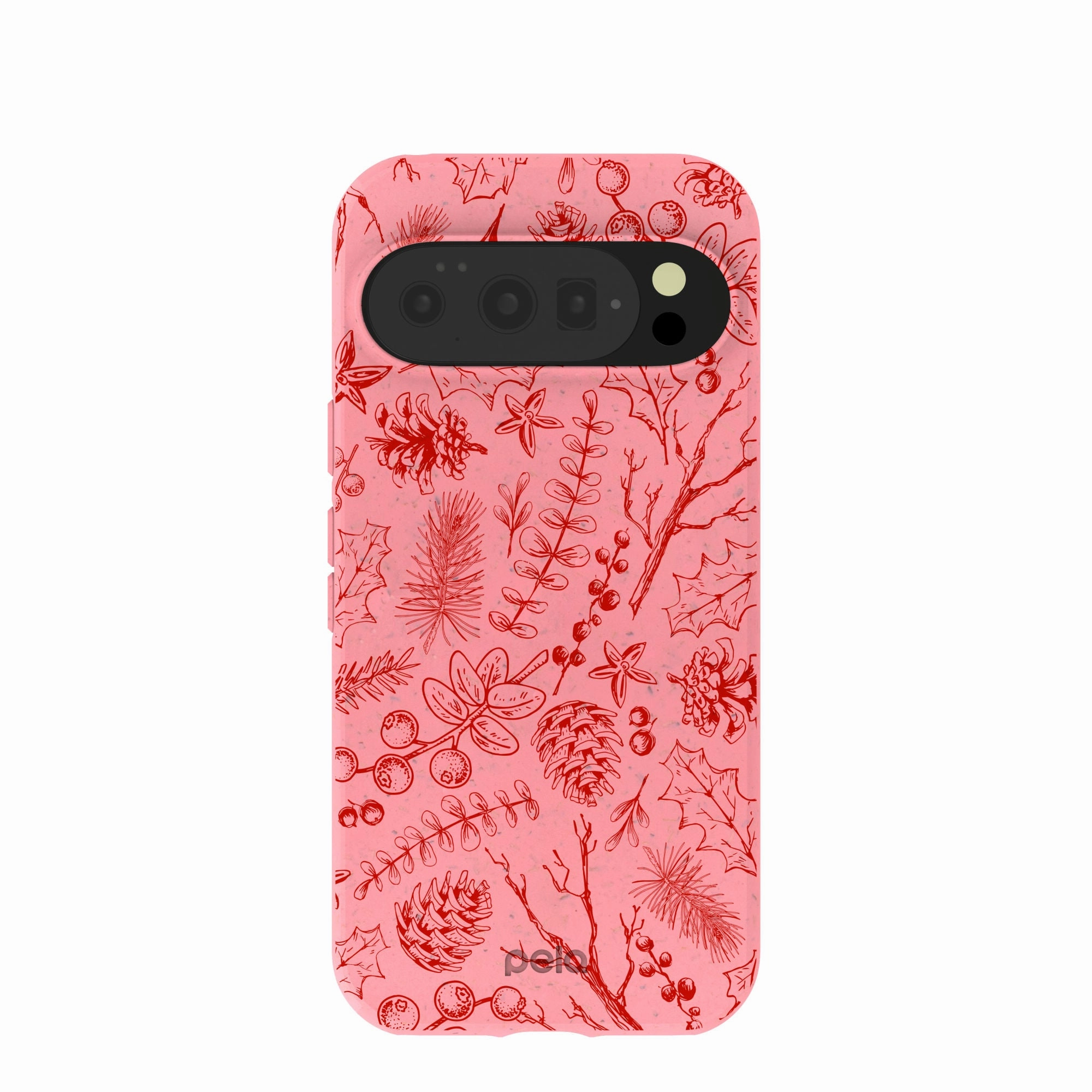Bubblegum Pink Festive Forest Google Pixel 10/10 Pro Case Sleek Grip