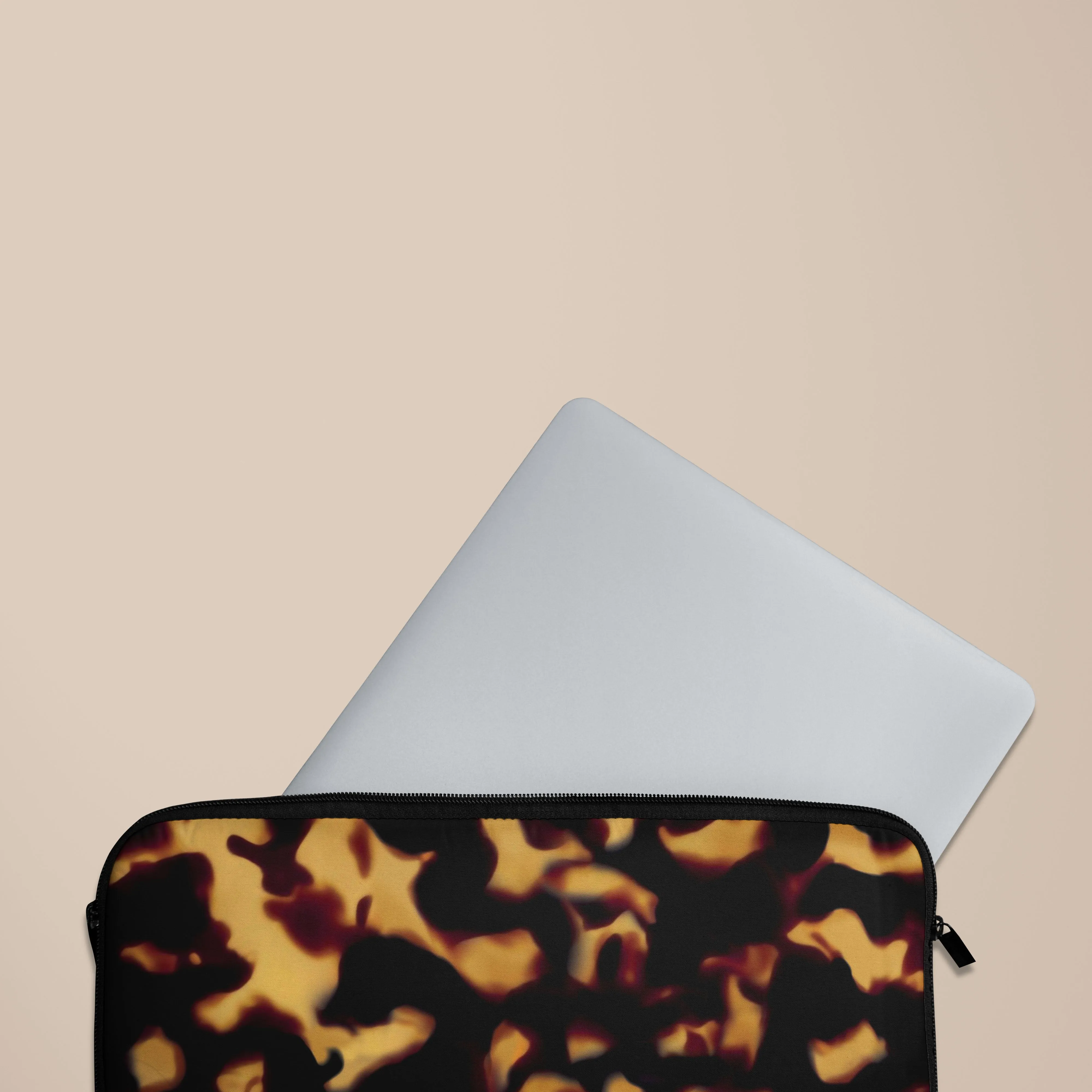 Flexible Edge Texture Polished Finish Tortoise Dark Laptop Sleeve