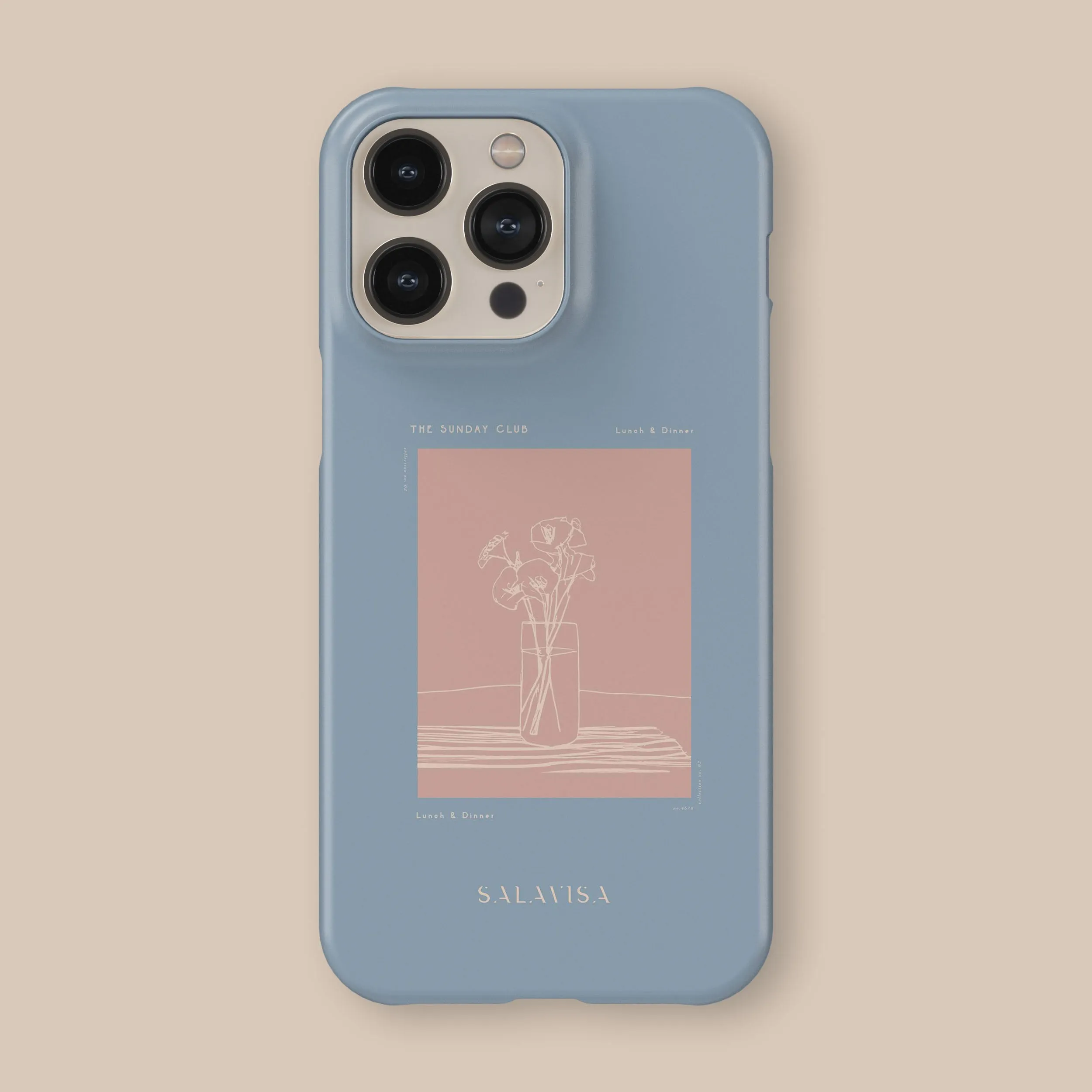 Scratch Block Blue Lunch & Dinner Phone Case