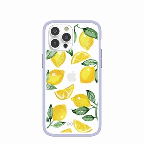 Clear Lemon Fizz iPhone 14 Pro Max Case With Lavender Ridge High gloss