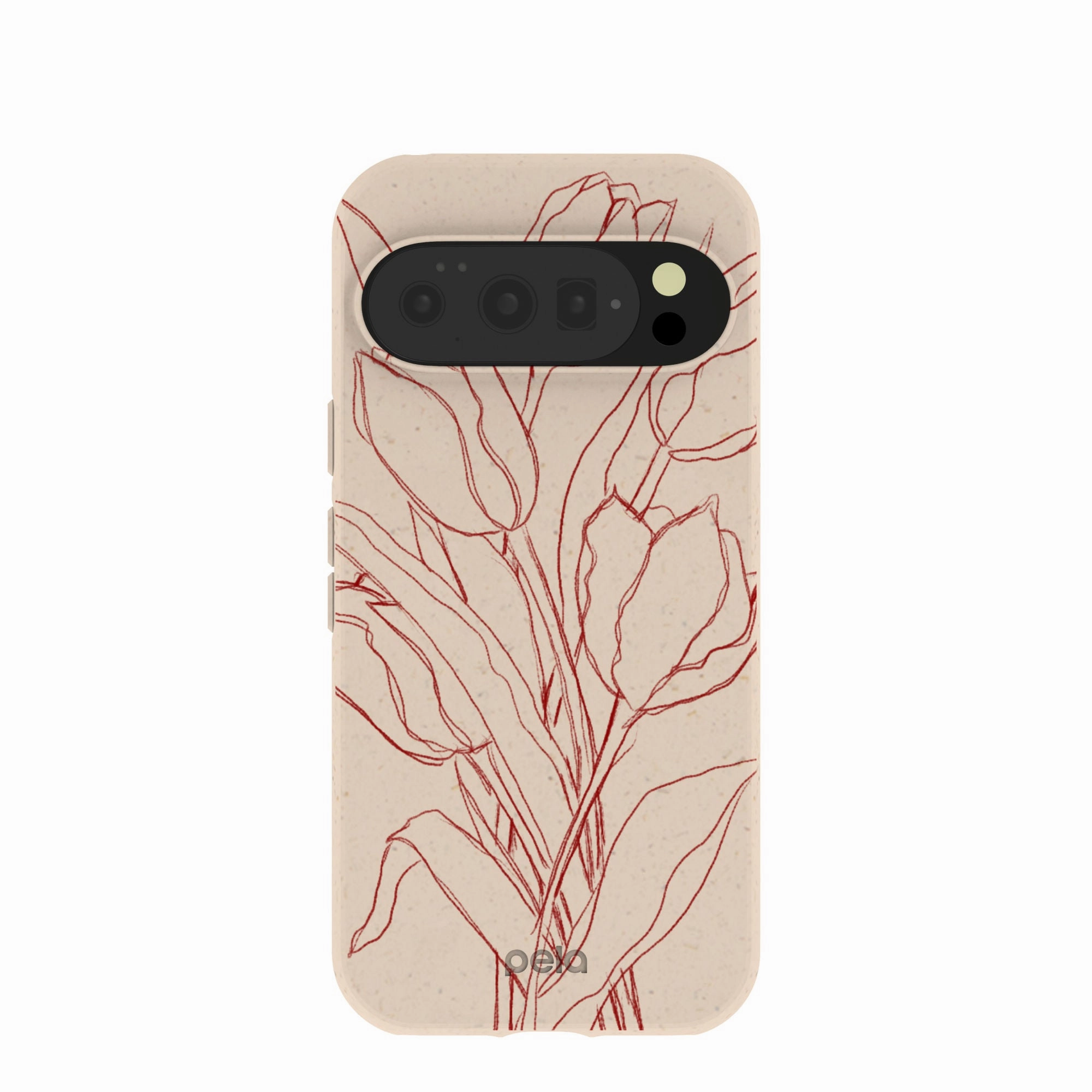 Seashell Tulip Bouquet Google Pixel 10/10 Pro Case Gradient Finish