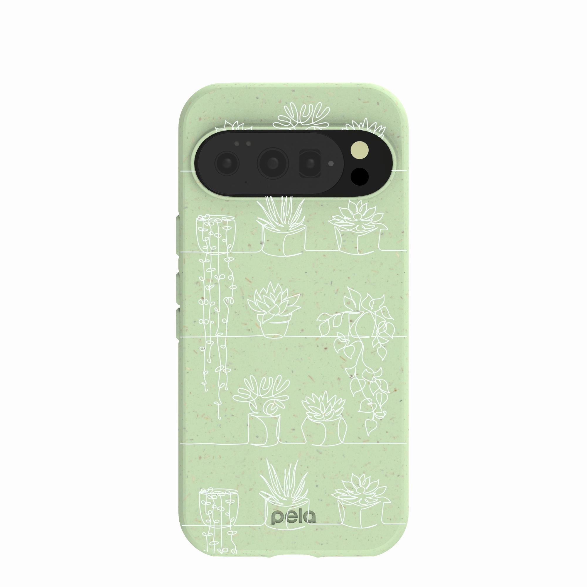 Flexible Shell Marble Pattern Sage Green Green Cascade Google Pixel 10/10 Pro Case